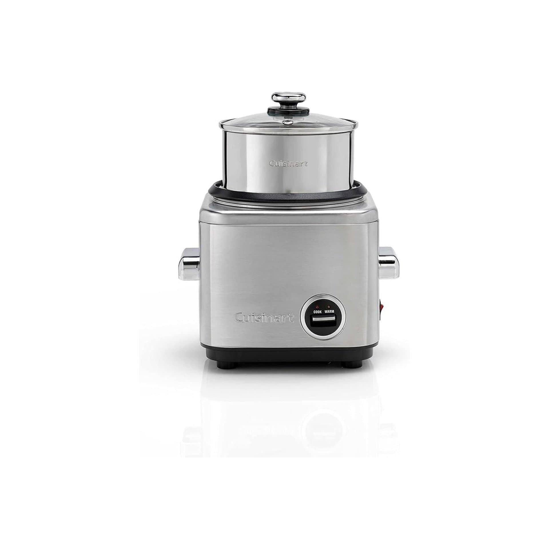 Оризоварка - Cuisinart CRC400E за 6 човека, автоматична функция за поддържане на топлина, антипригарен, стоманен кош, 7 функции, обемна мощност 2