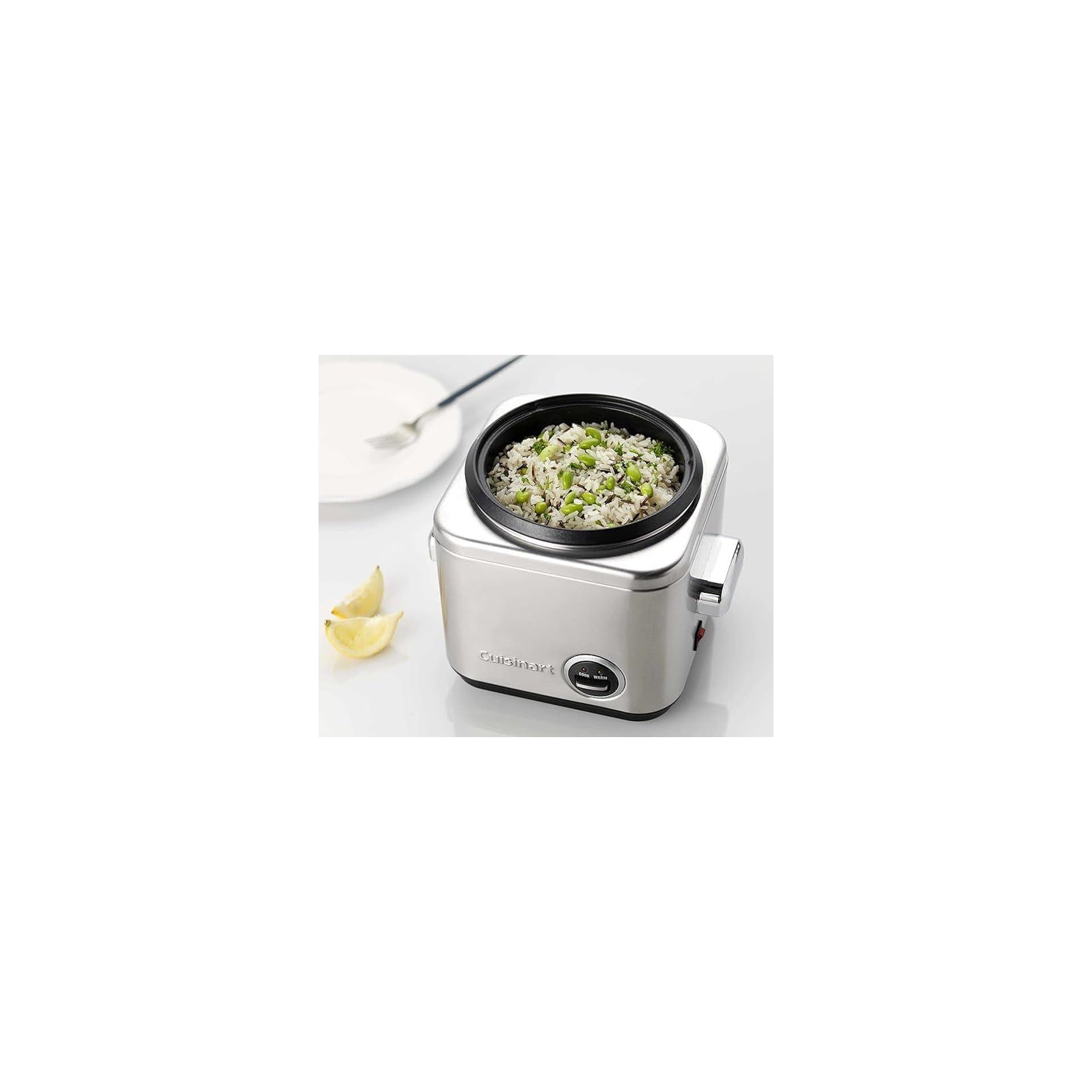 Оризоварка - Cuisinart CRC400E за 6 човека, автоматична функция за поддържане на топлина, антипригарен, стоманен кош, 7 функции, обемна мощност 3