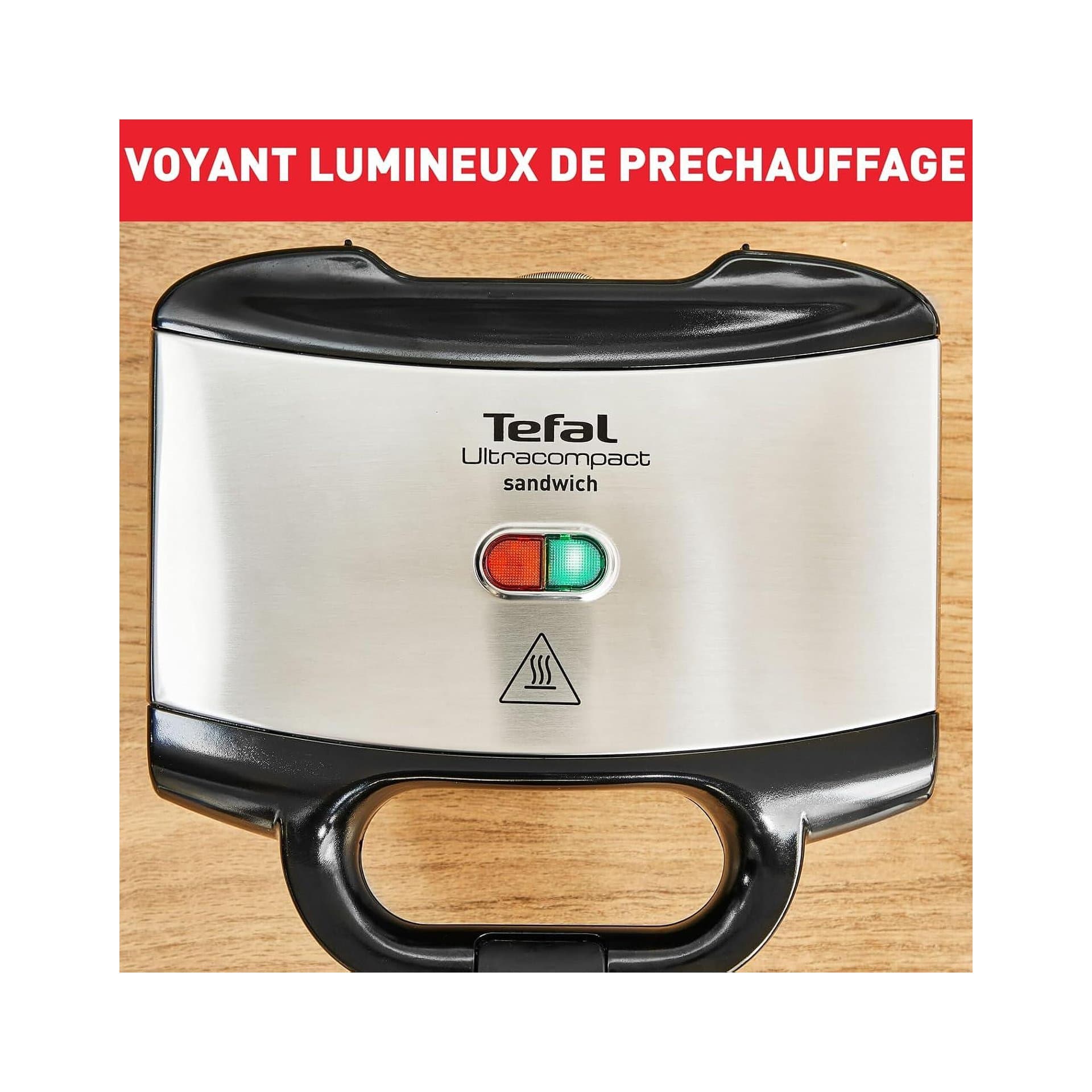 Сандвич тостер – Tefal SM1552 700 W пластмаса/неръждаема стомана, незалепващо покритие, лесно почистване, компактен дизайн 7