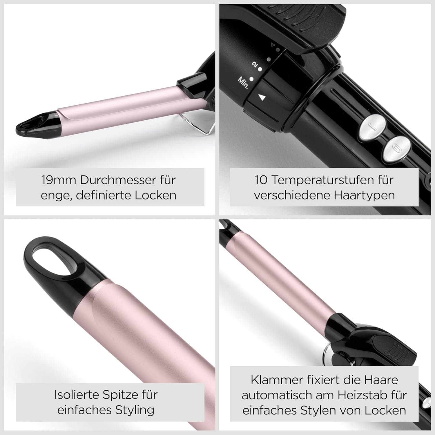 Маша за коса - BaByliss C319E 19 mm 10 температурни настройки 3