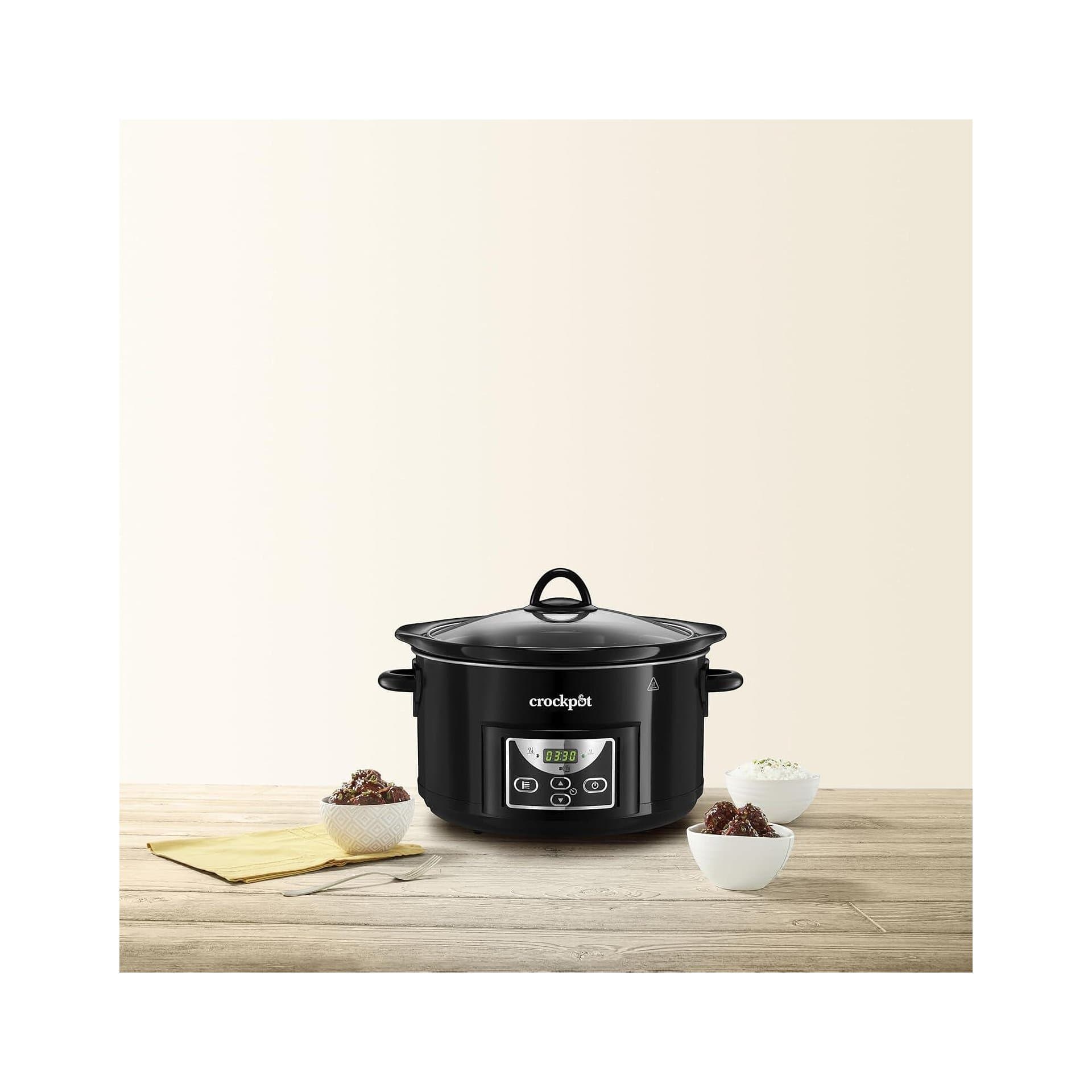 Уред за бавно готвене – Crock‑Pot SCCPRC507B, 4.7 L, дигитален таймер, черен 2