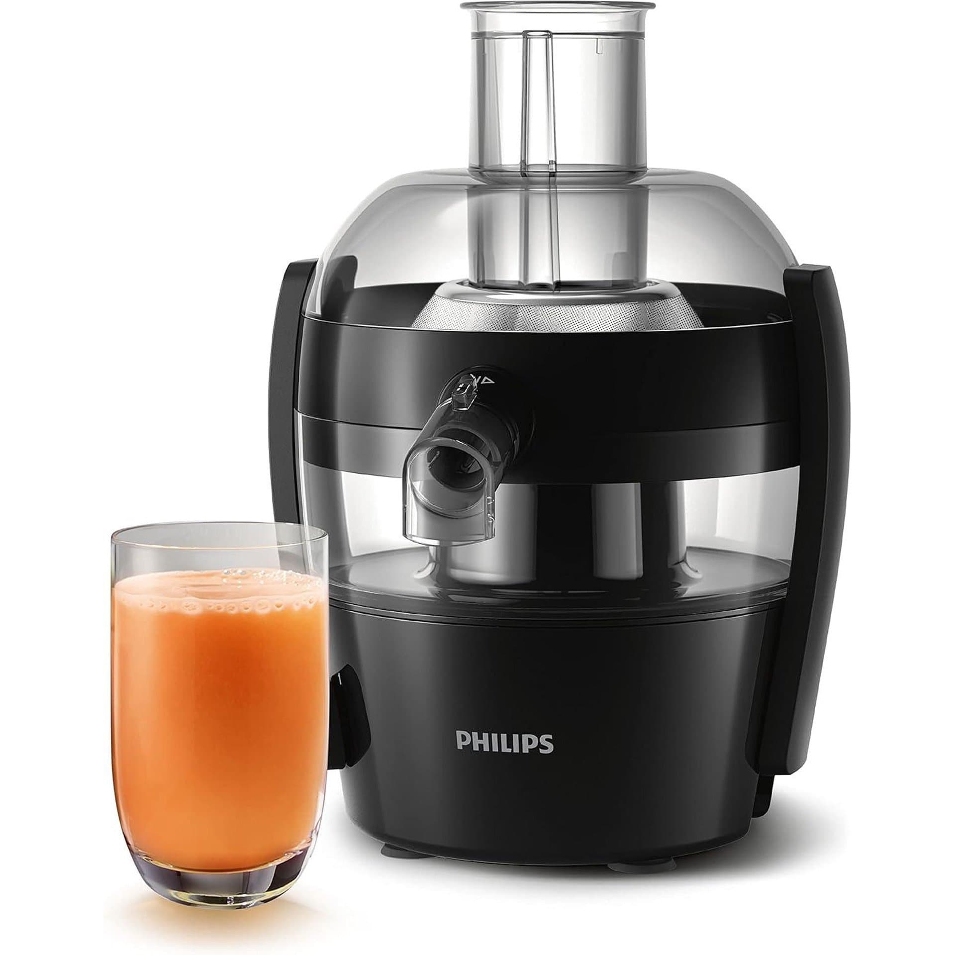 Сокоизстисквачка - Philips HR1832/00 пластмаса черен Viva Collection, компактна конструкция, общо 92 2