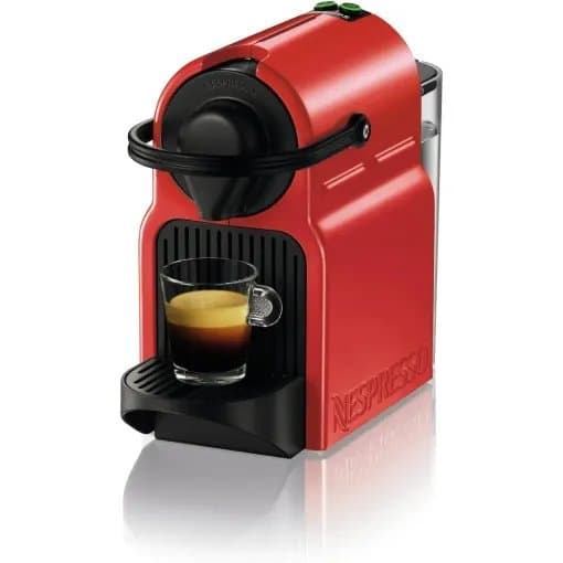 Кафемашина - Krups XN 1005 Inissia, съвместима с Nespresso капсули, 1260 W, 19 бара, автоматично изключване, 0.7 л, червена
