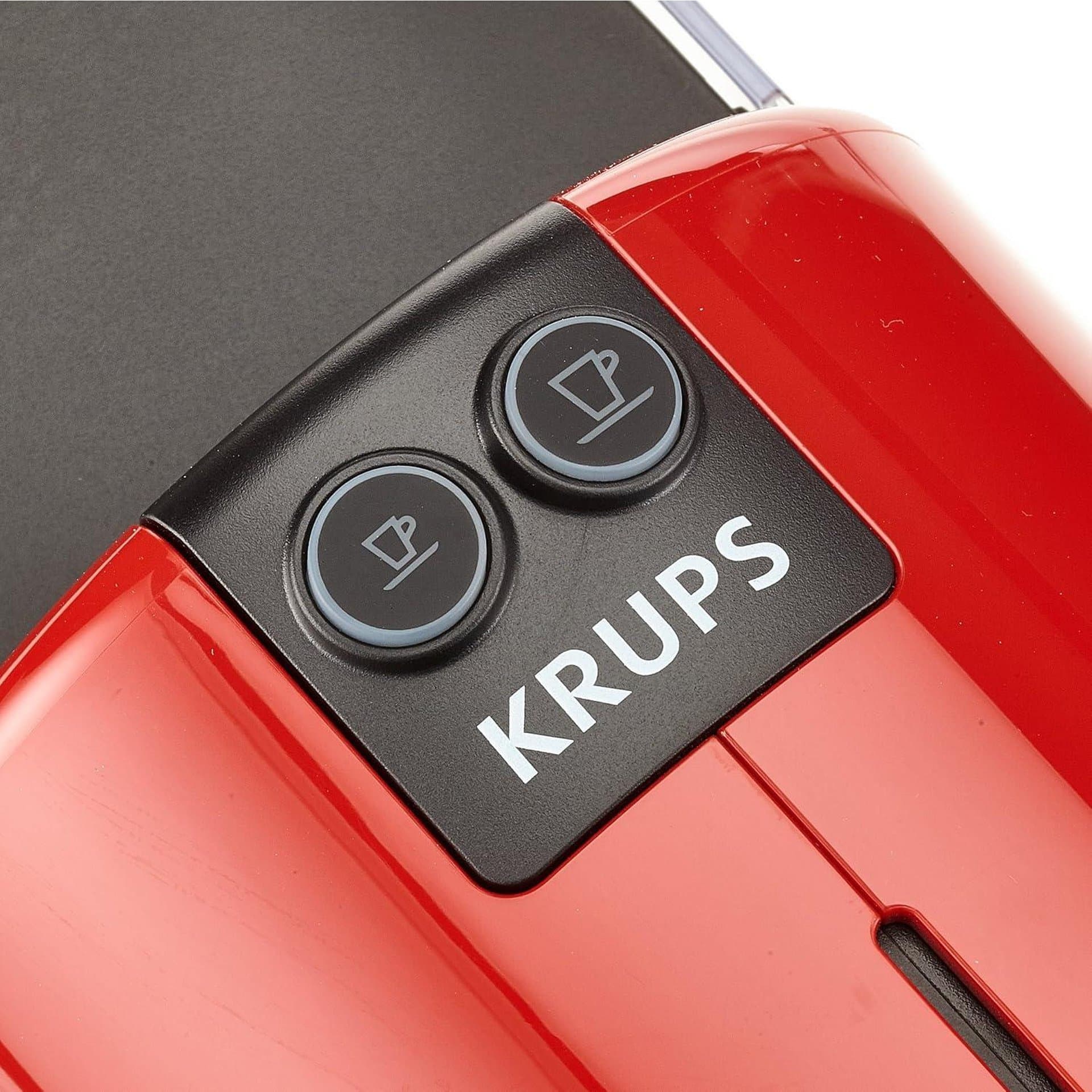 Кафемашина - Krups XN 1005 Inissia, съвместима с Nespresso капсули, 1260 W, 19 бара, автоматично изключване, 0.7 л, червена 2