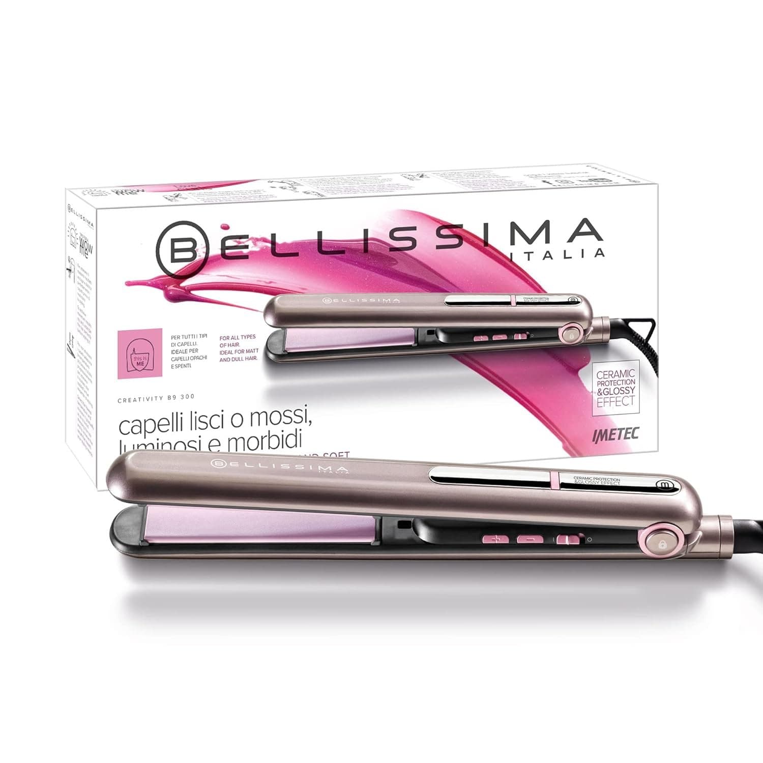 Преса за коса - Bellissima Imetec Creativity B9 300 230 C керамично покритие