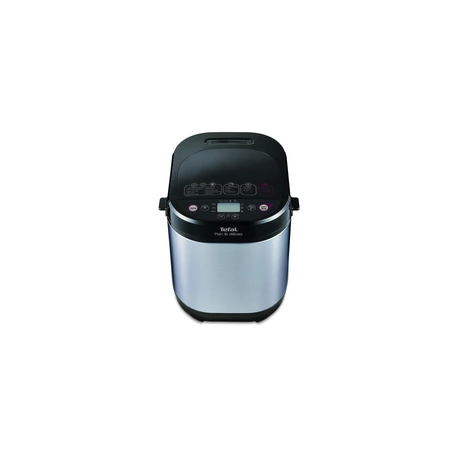 Хлебопекарна - Tefal PF240E38 20 автоматични програми, 3 нива на изпичане, черен/инокс