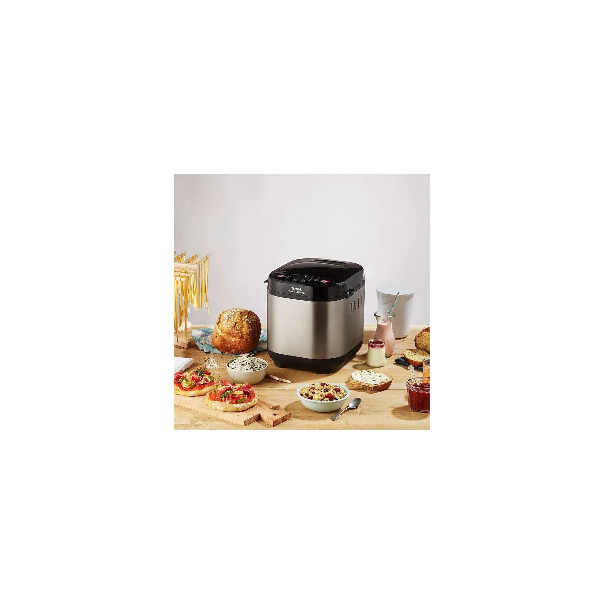Хлебопекарна - Tefal PF240E38 20 автоматични програми, 3 нива на изпичане, черен/инокс 4