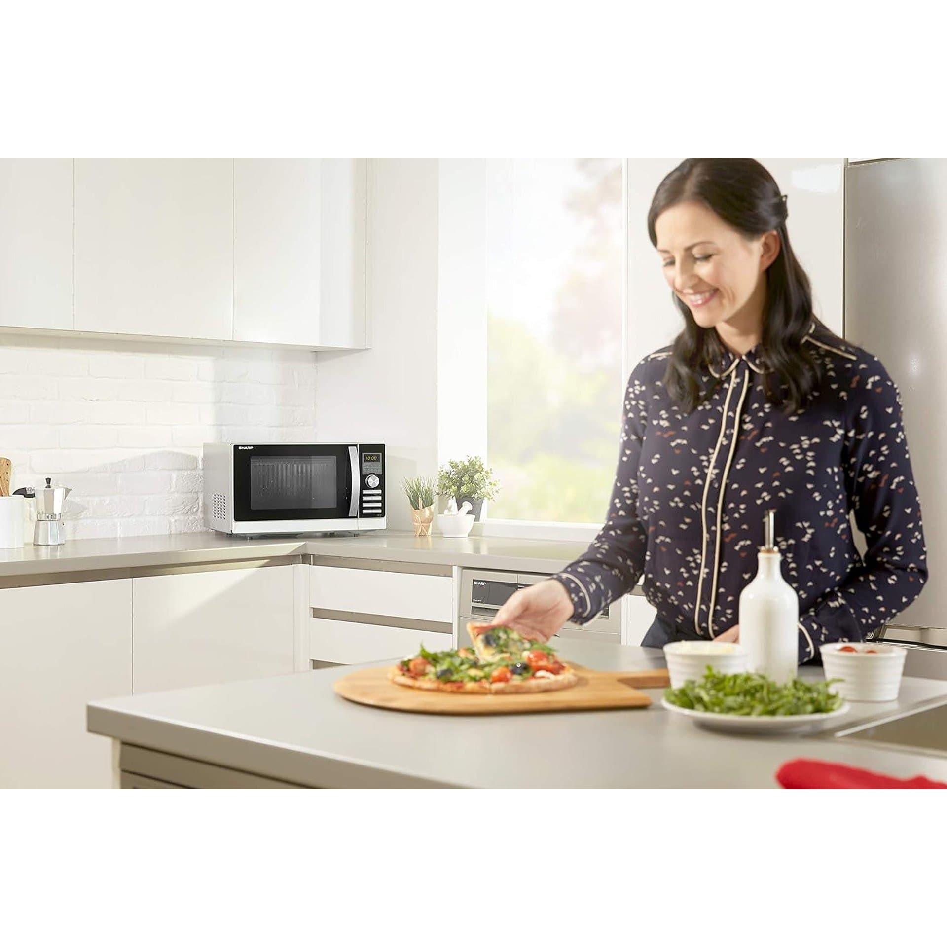Микровълнова фурна - SHARP 843 INW 25 L 900 W Грил и конвекция 5