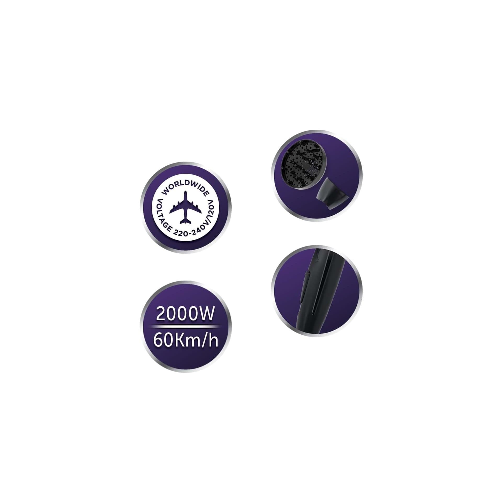 Сешоар - Remington On The Go D1500 2000 W сгъваем 6