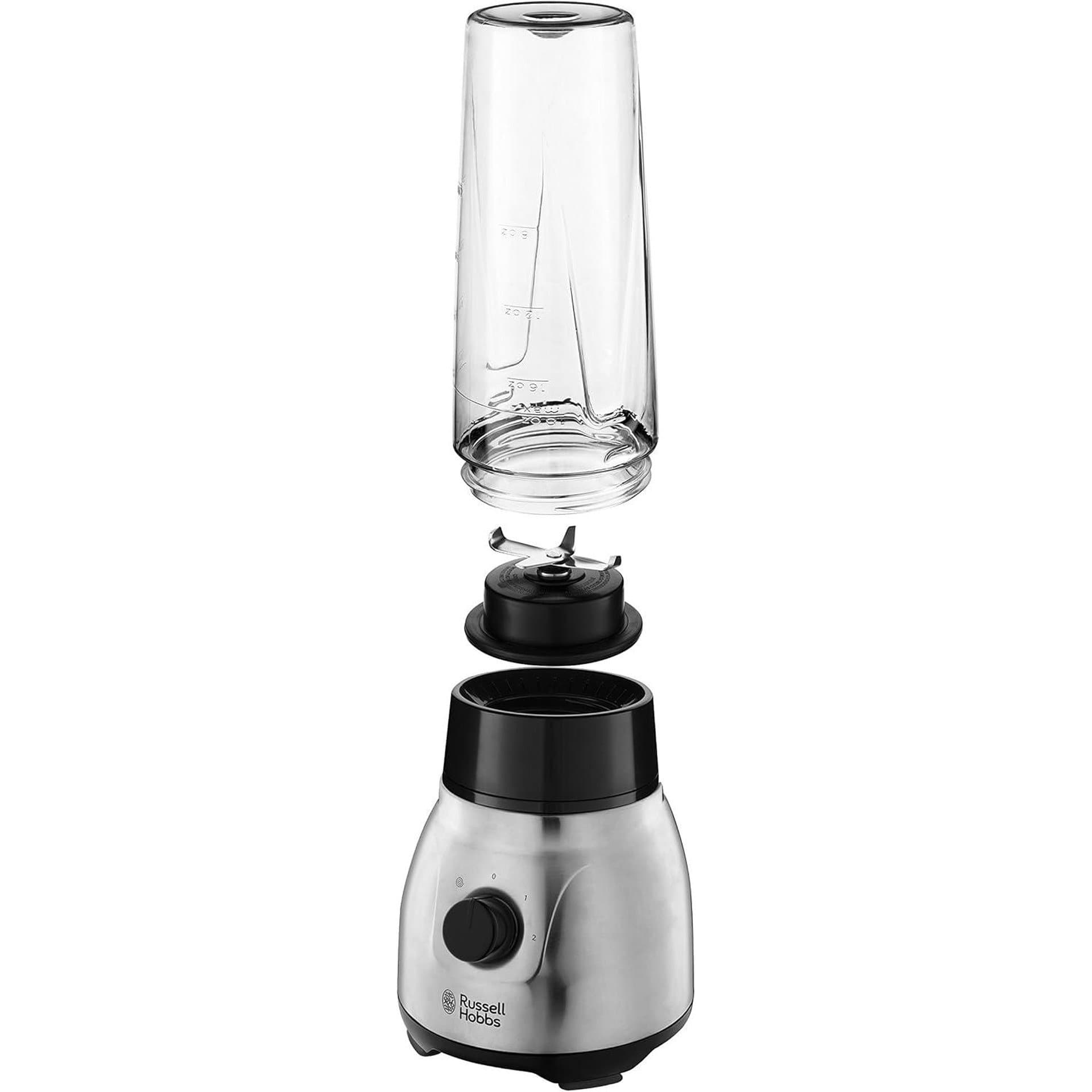 Блендер 2‑в‑1 – Russell Hobbs 23821‑56, 600 W, 1.5 L стъклен съд + 0.6 L бутилка 2