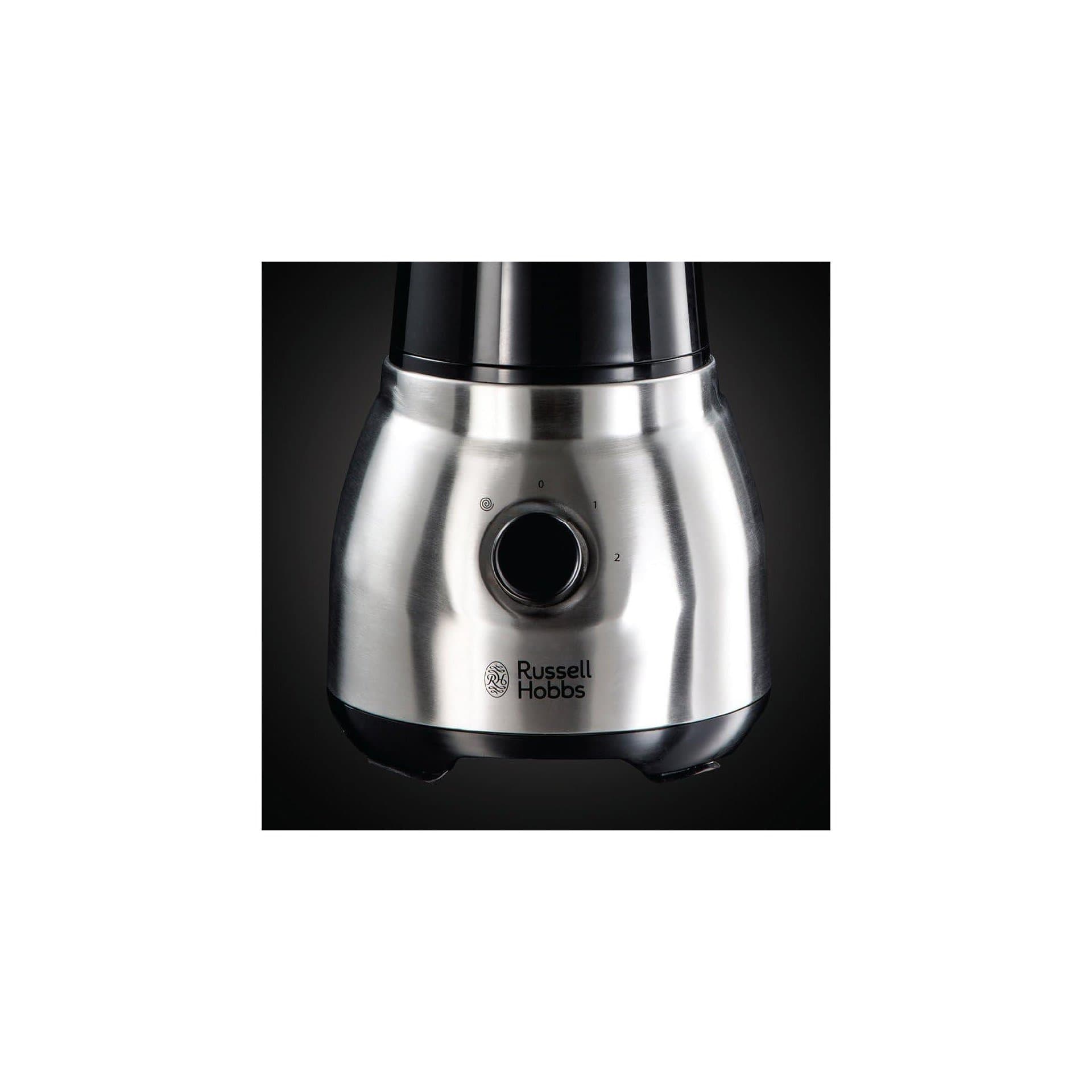 Блендер 2‑в‑1 – Russell Hobbs 23821‑56, 600 W, 1.5 L стъклен съд + 0.6 L бутилка 8