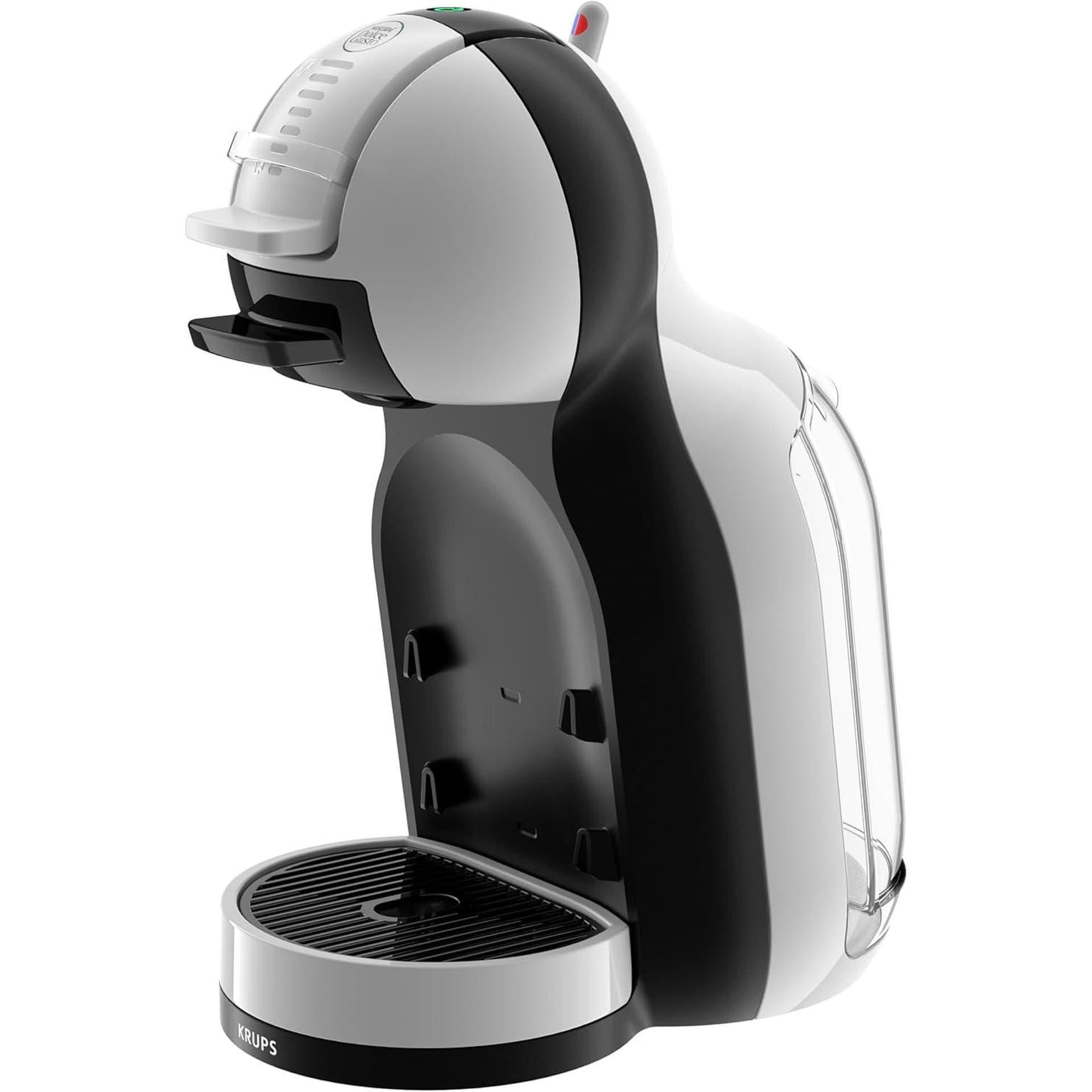 Кафемашина – Krups Dolce Gusto Mini Me KP123B, 15 бара, 1500 W, 0.8 л, автоматична, студени и топли напитки, светло сива
