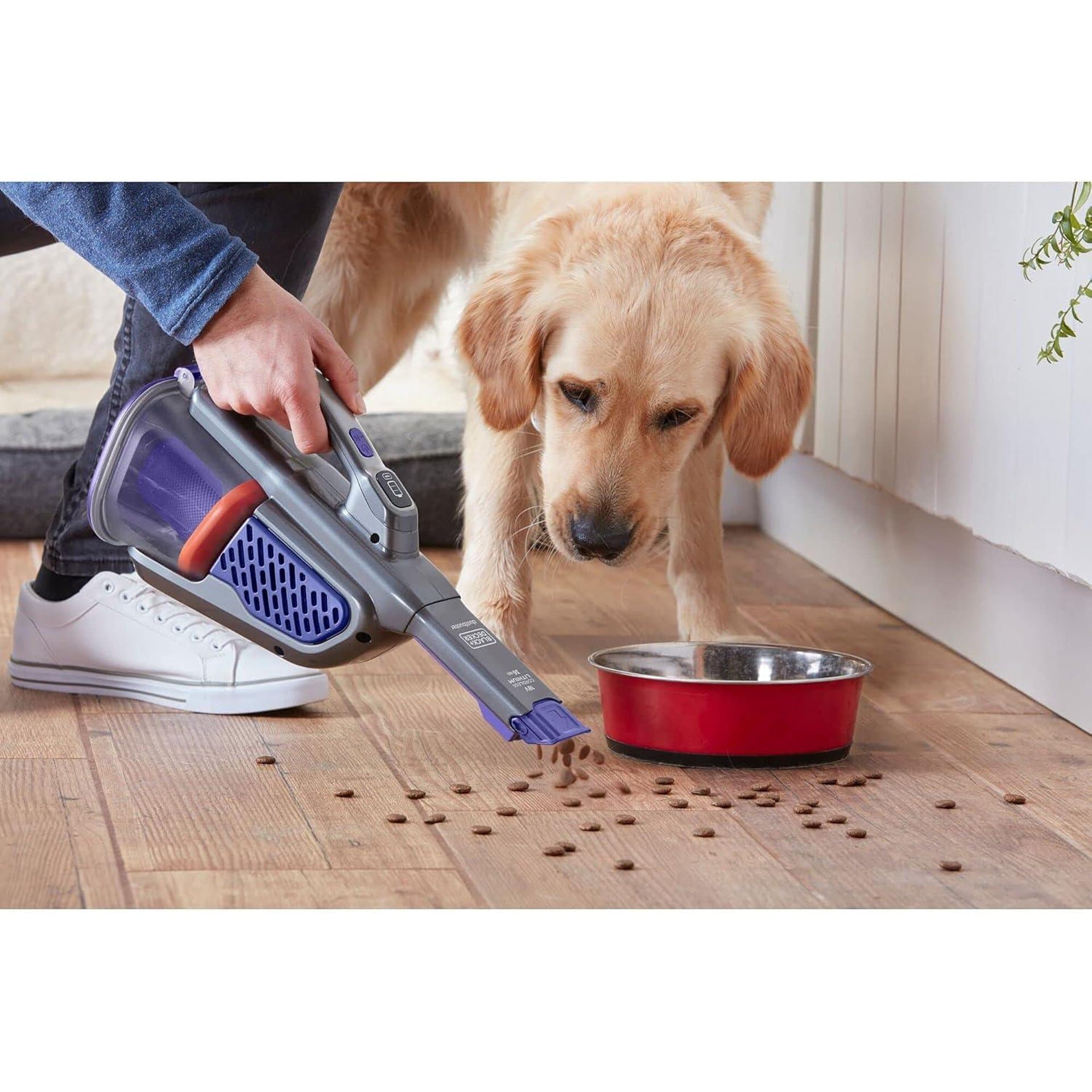 Ръчна прахосмукачка – Black+Decker BHV530BFP 18V, 700 мл, моторизирана четка за косми, две скорости, LED панел, зарядна станция 8