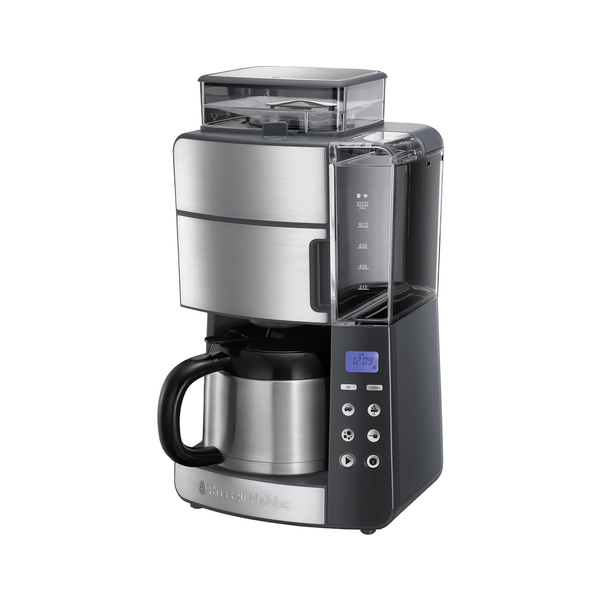 Кафемашина - Russell Hobbs Grind Brew 25620 56 с мелачка и термо кана