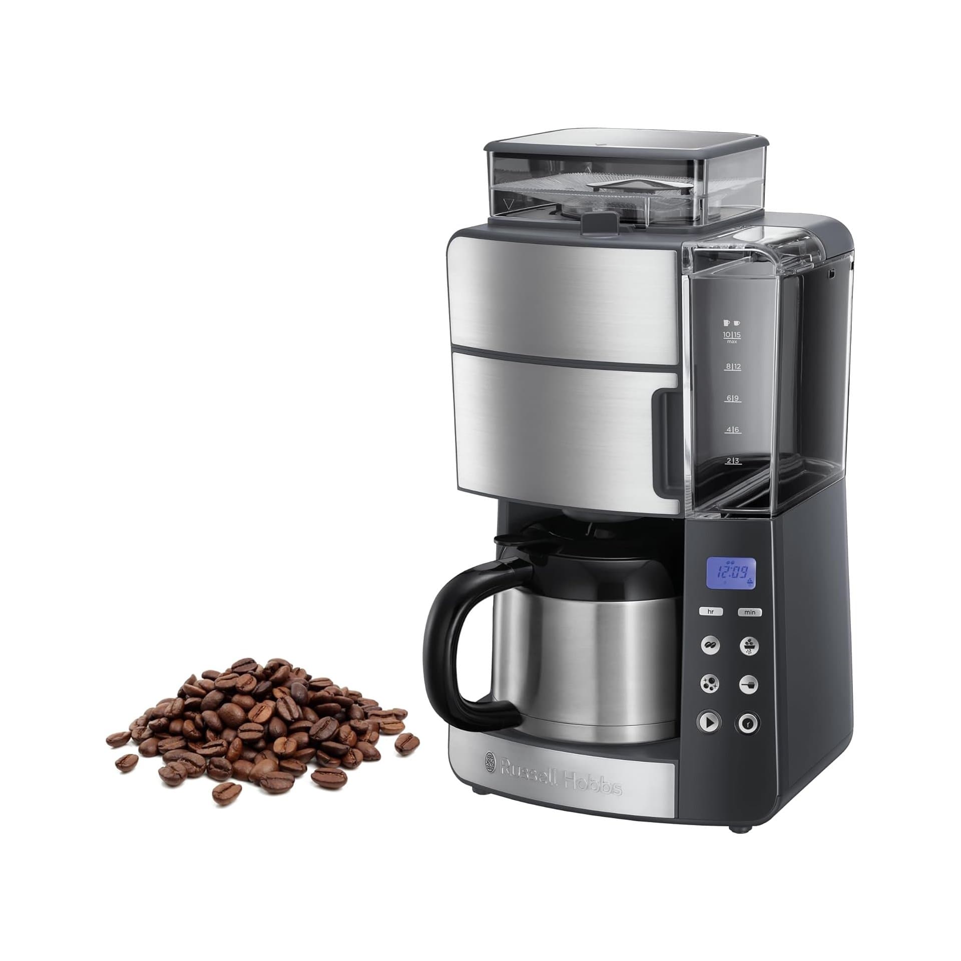 Кафемашина - Russell Hobbs Grind Brew 25620 56 с мелачка и термо кана 7