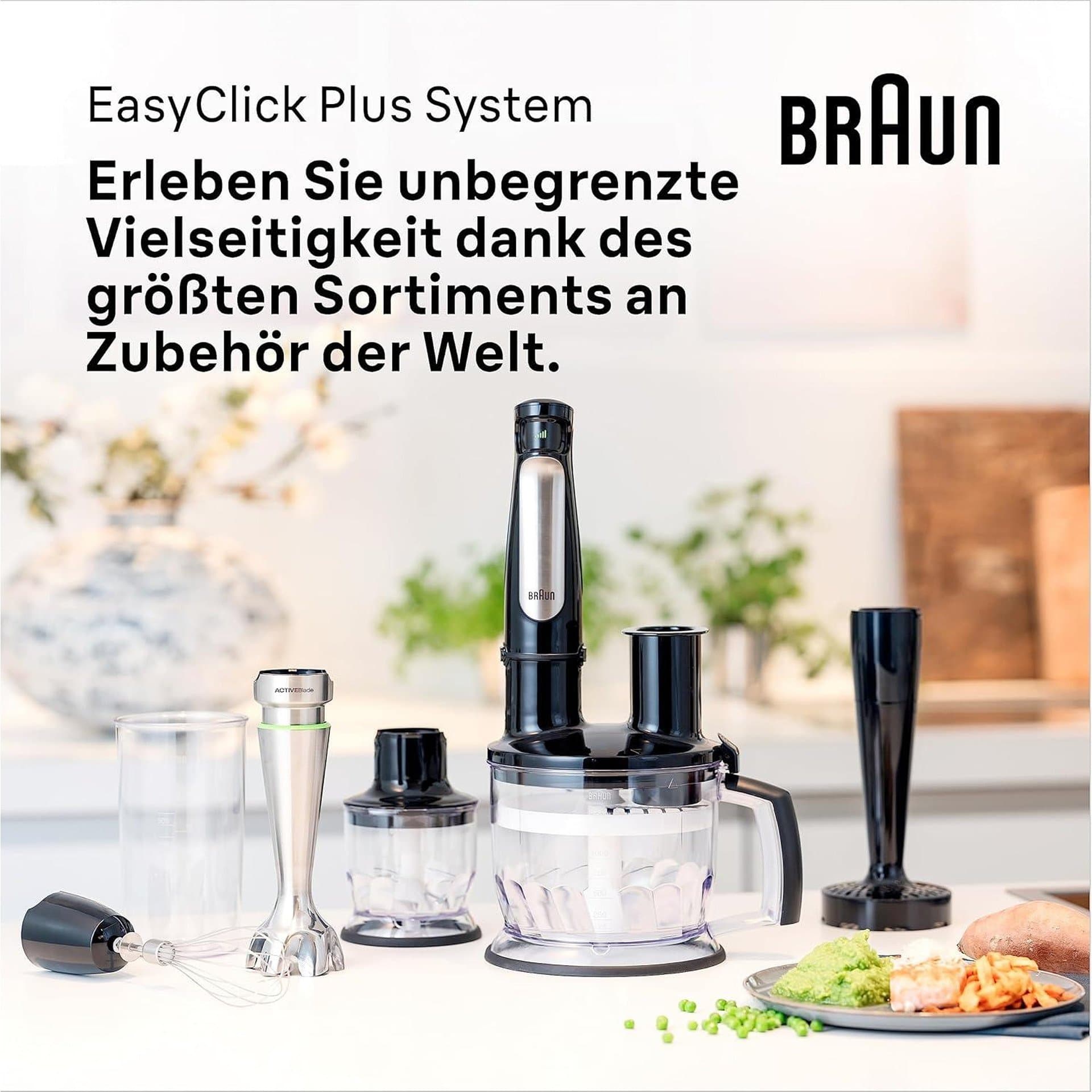 Пасатор – Braun MultiQuick 7 MQ7087X 1000 W неръждаема стомана, ActiveBlade технология, Easy SmartSpeed, EasyClick Plus 4