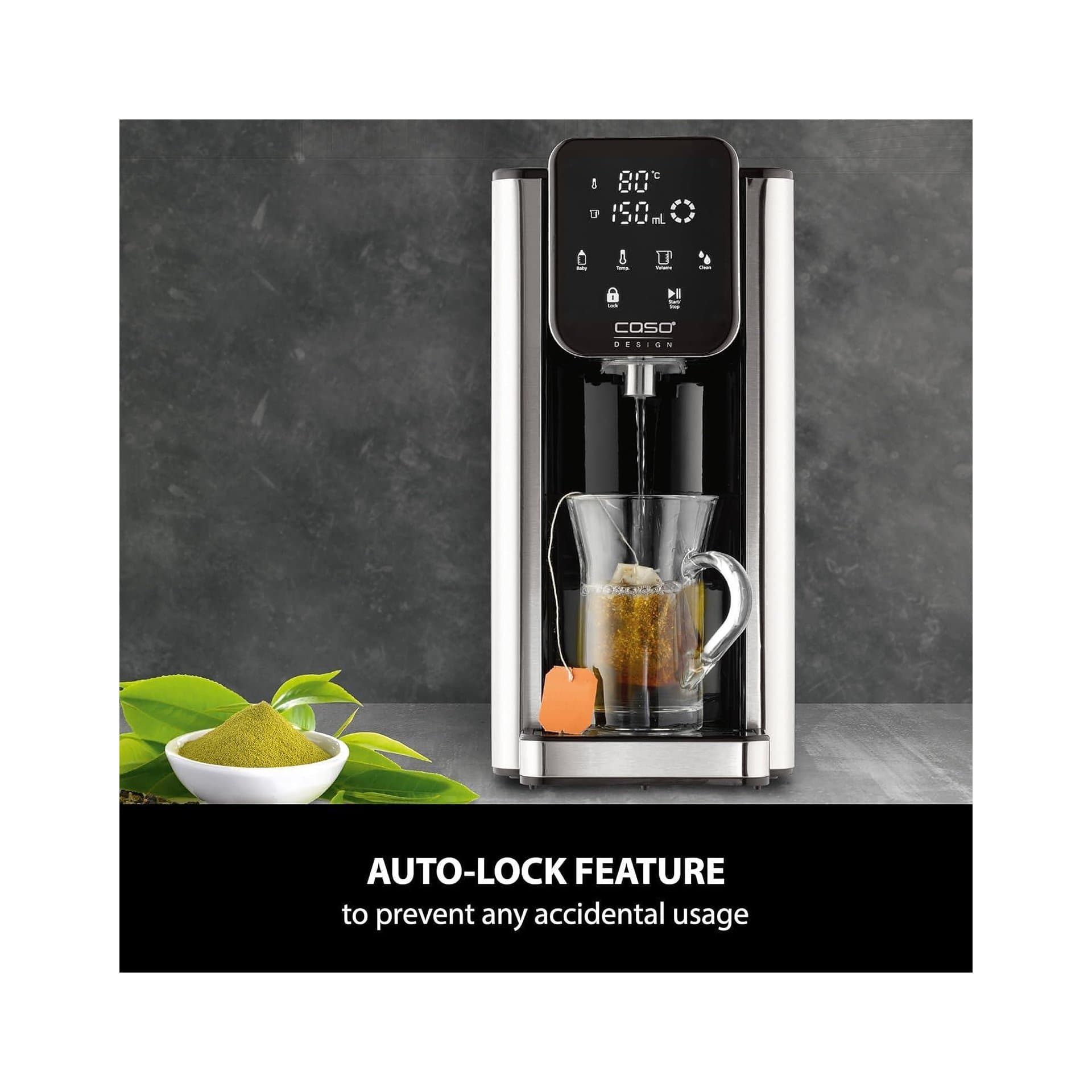 Диспенсър за гореща вода - CASO HW 660 2.7L, 2600W, 7 температурни настройки, филтър, интуитивен тъч контрол 4