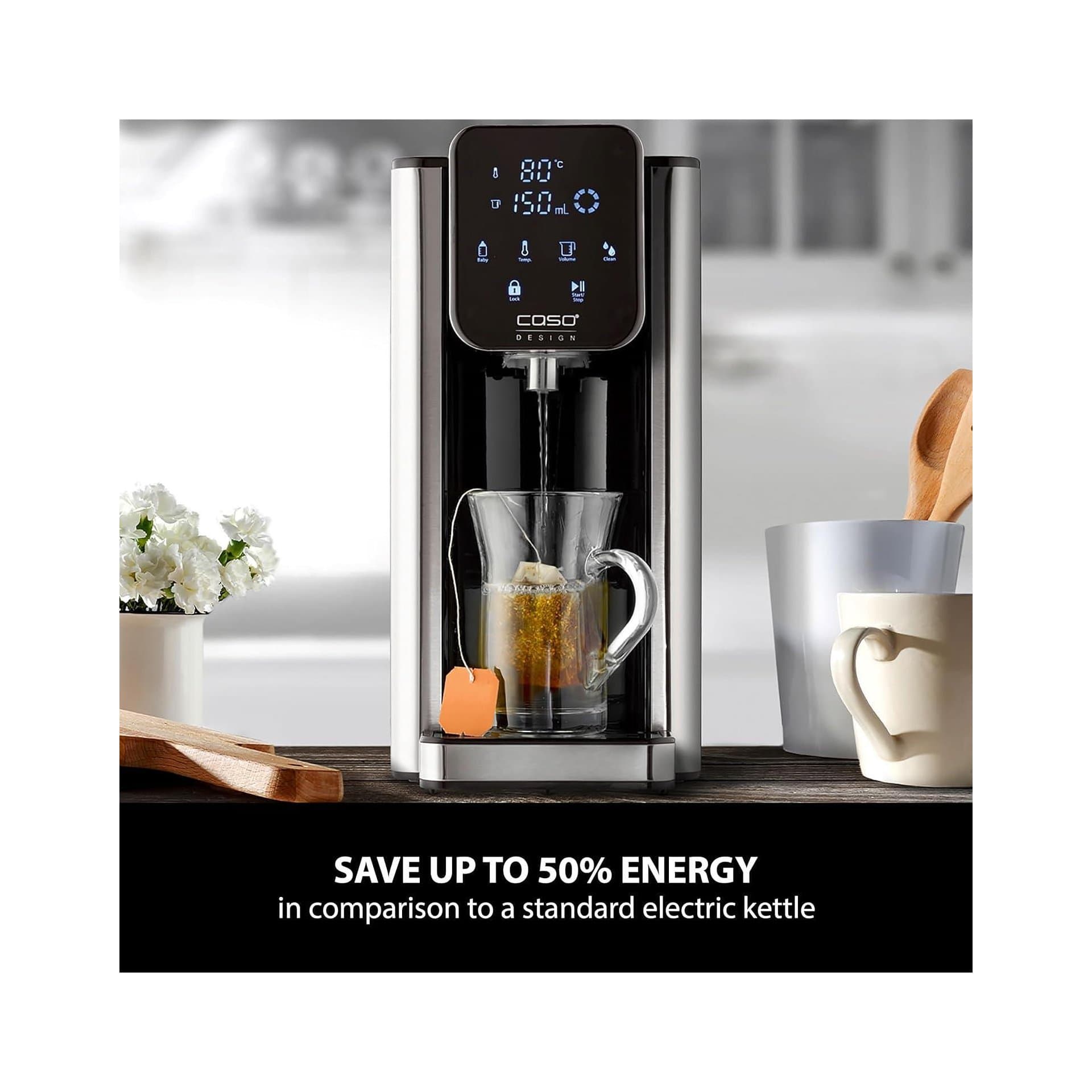 Диспенсър за гореща вода - CASO HW 660 2.7L, 2600W, 7 температурни настройки, филтър, интуитивен тъч контрол 7