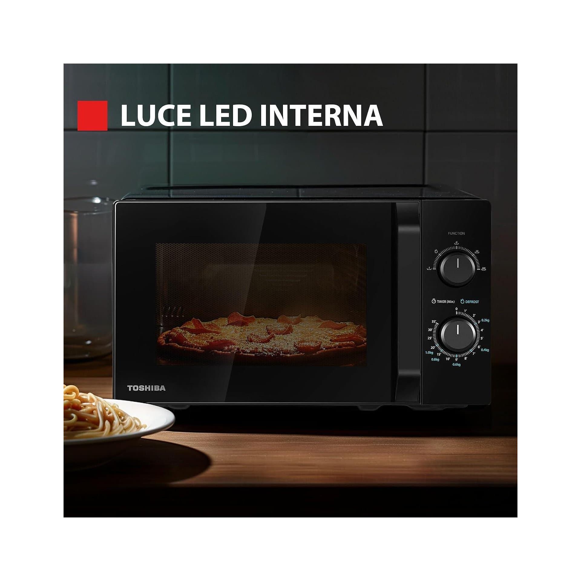 Микровълнова фурна - Toshiba MW2-MM20PF BK 20 L 800 W 5 степени размразяване черен 3