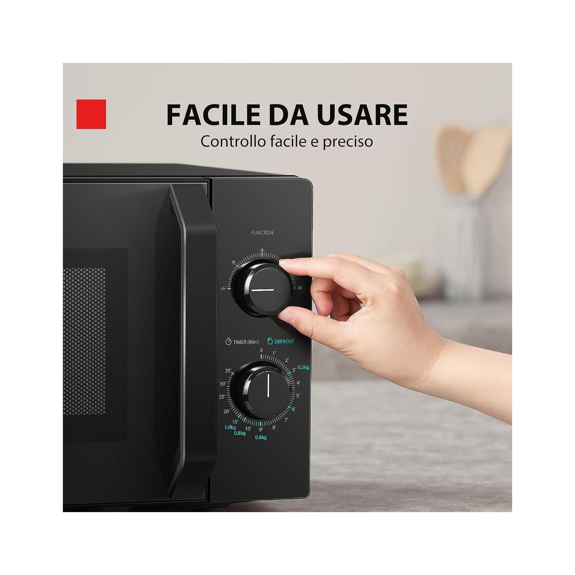 Микровълнова фурна - Toshiba MW2-MM20PF BK 20 L 800 W 5 степени размразяване черен 7