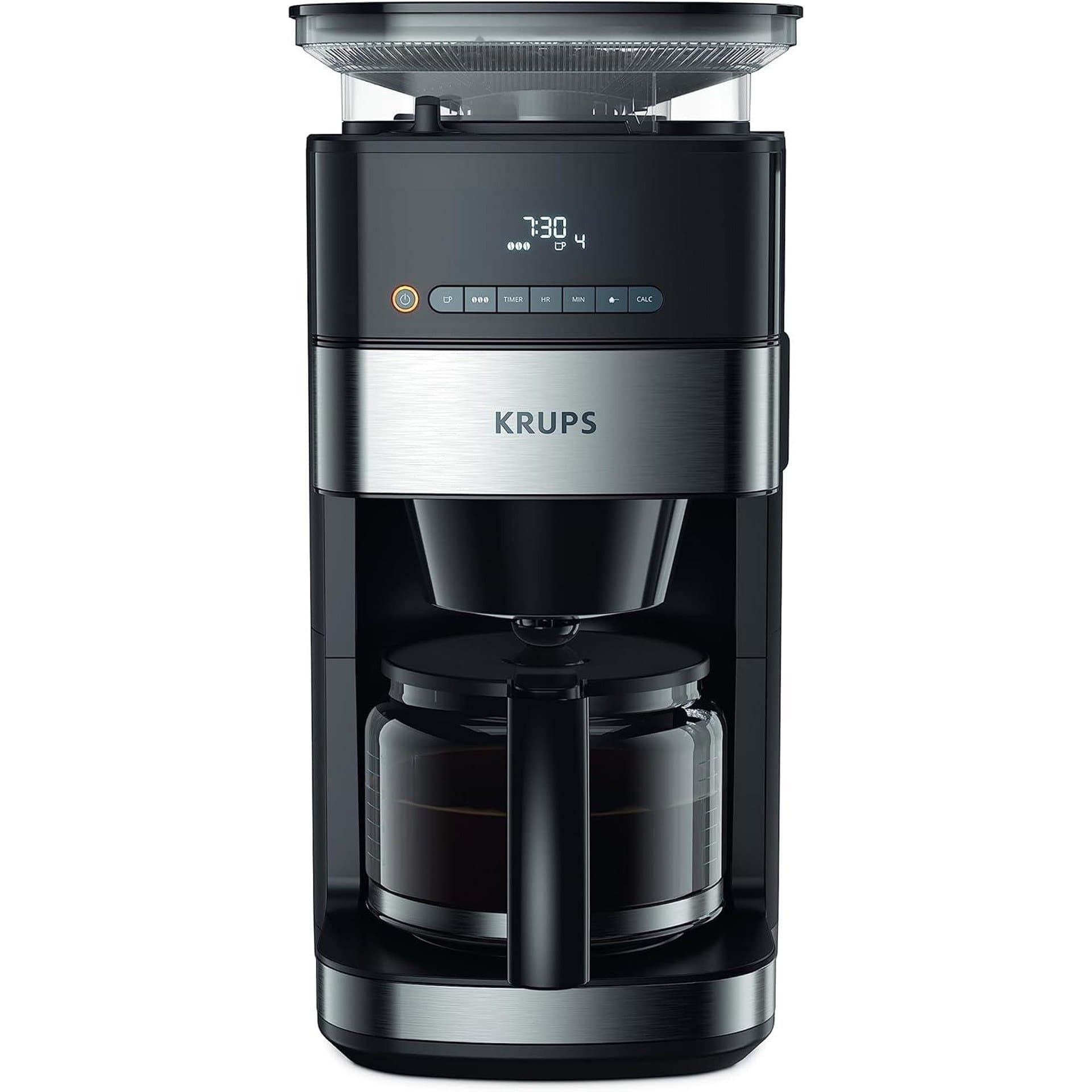 Филтърна кафемашина - Krups KM8328 Grind Aroma с вградена мелница, 1.25 L, 24 h таймер 2