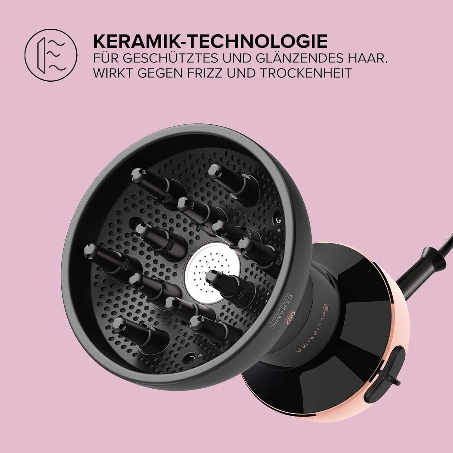 Дифузер за къдрава коса - Bellissima Imetec My Pro Diffon Ceramic 700 W 7
