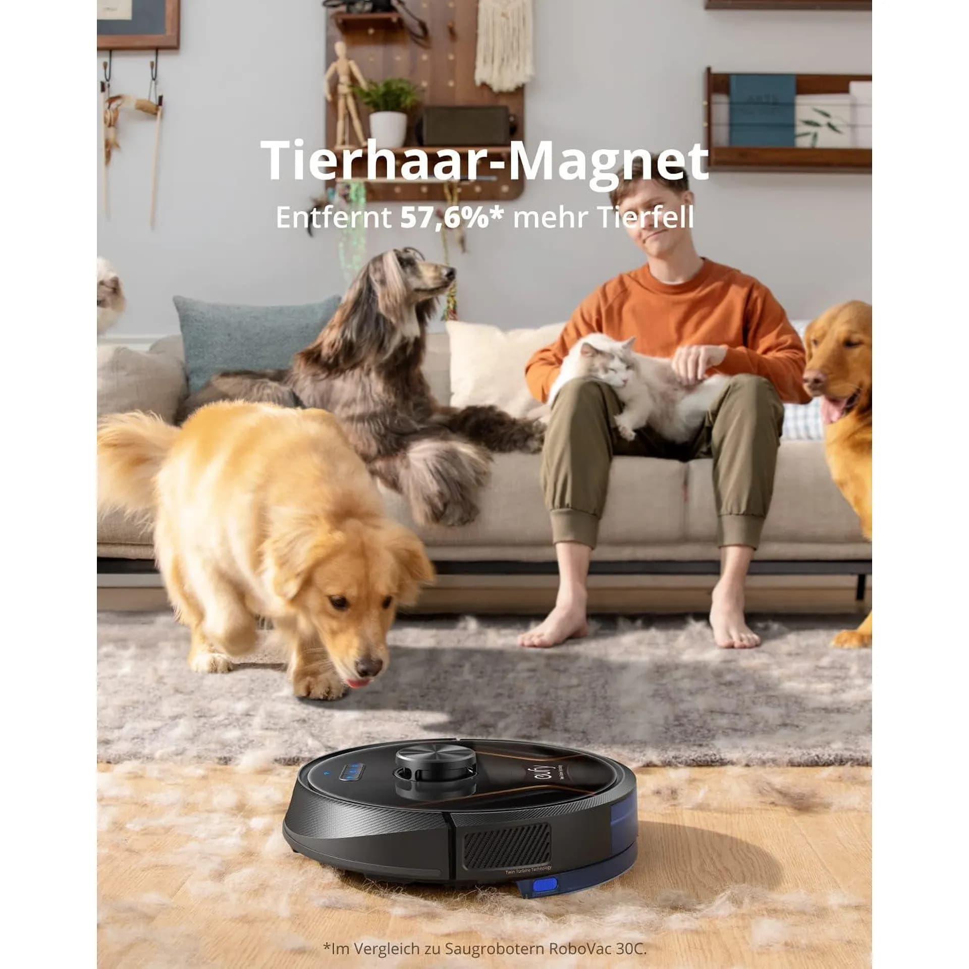 Робот прахосмукачка – Eufy RoboVac X8 Hybrid с лазерна навигация iPath, технология Twin Turbine и функция за моп а+ 6