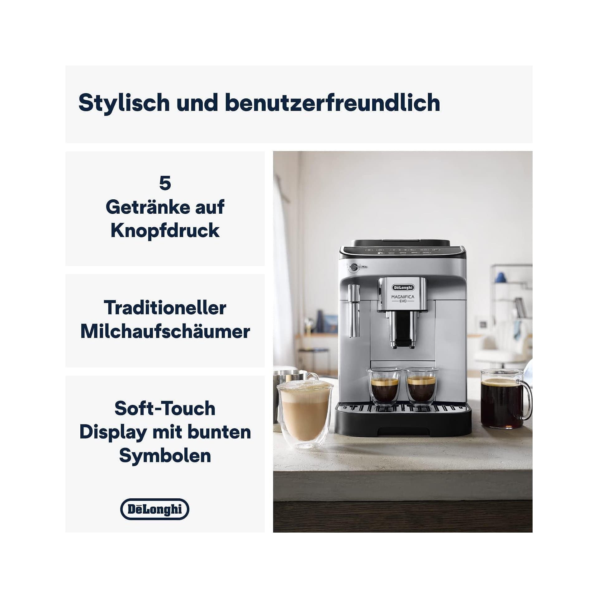 Кафемашина - DeLonghi Magnifica Evo ECAM292.33.SB 15 bar автоматична млечна система 2
