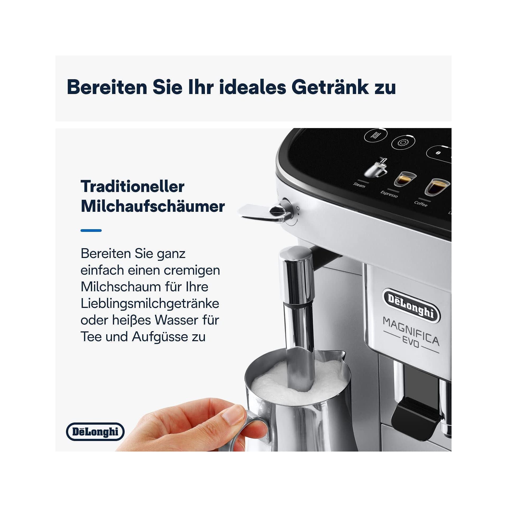 Кафемашина - DeLonghi Magnifica Evo ECAM292.33.SB 15 bar автоматична млечна система 3