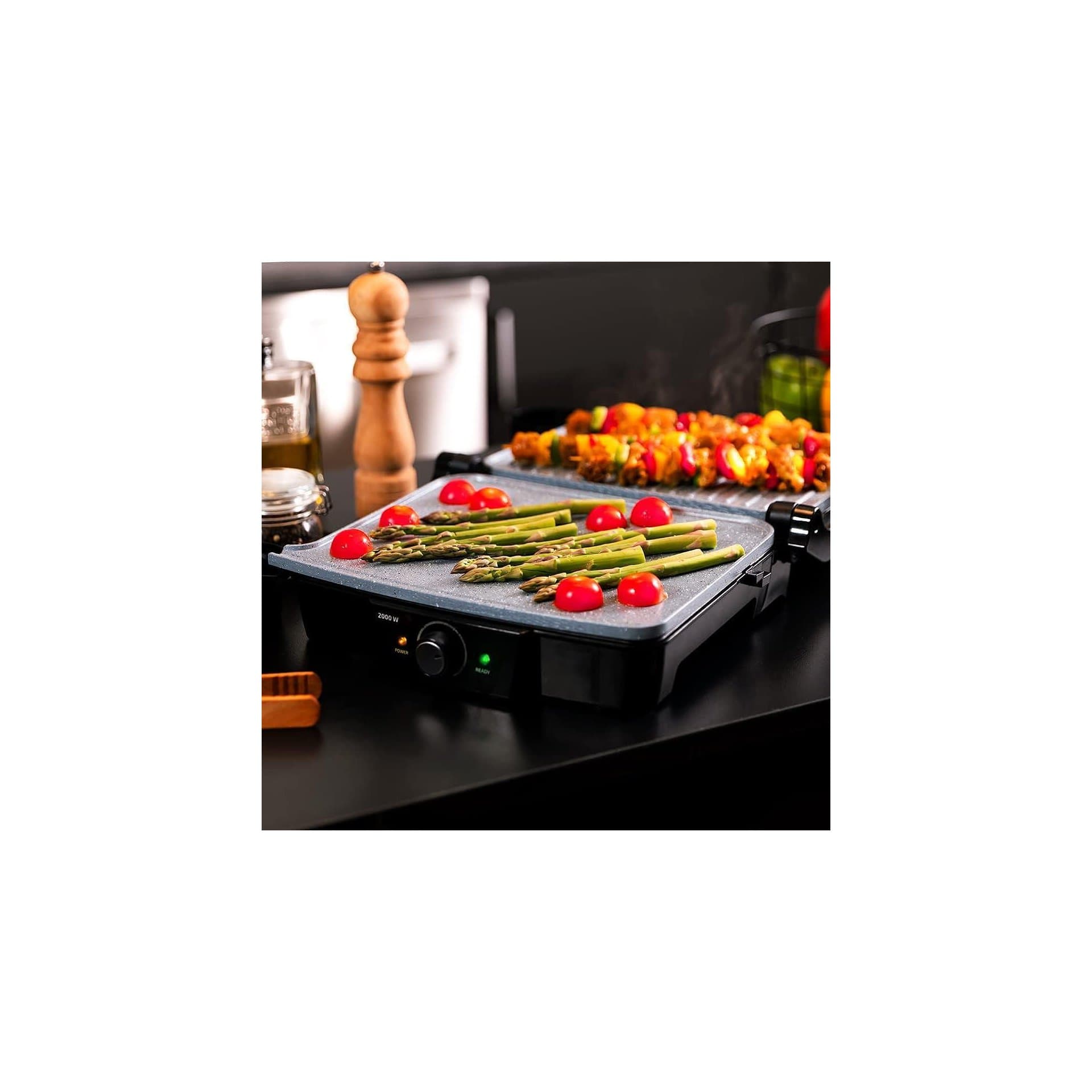 Електрически грил - Cecotec RocknGrill 2000 Stone 2000W керамично покритие 3