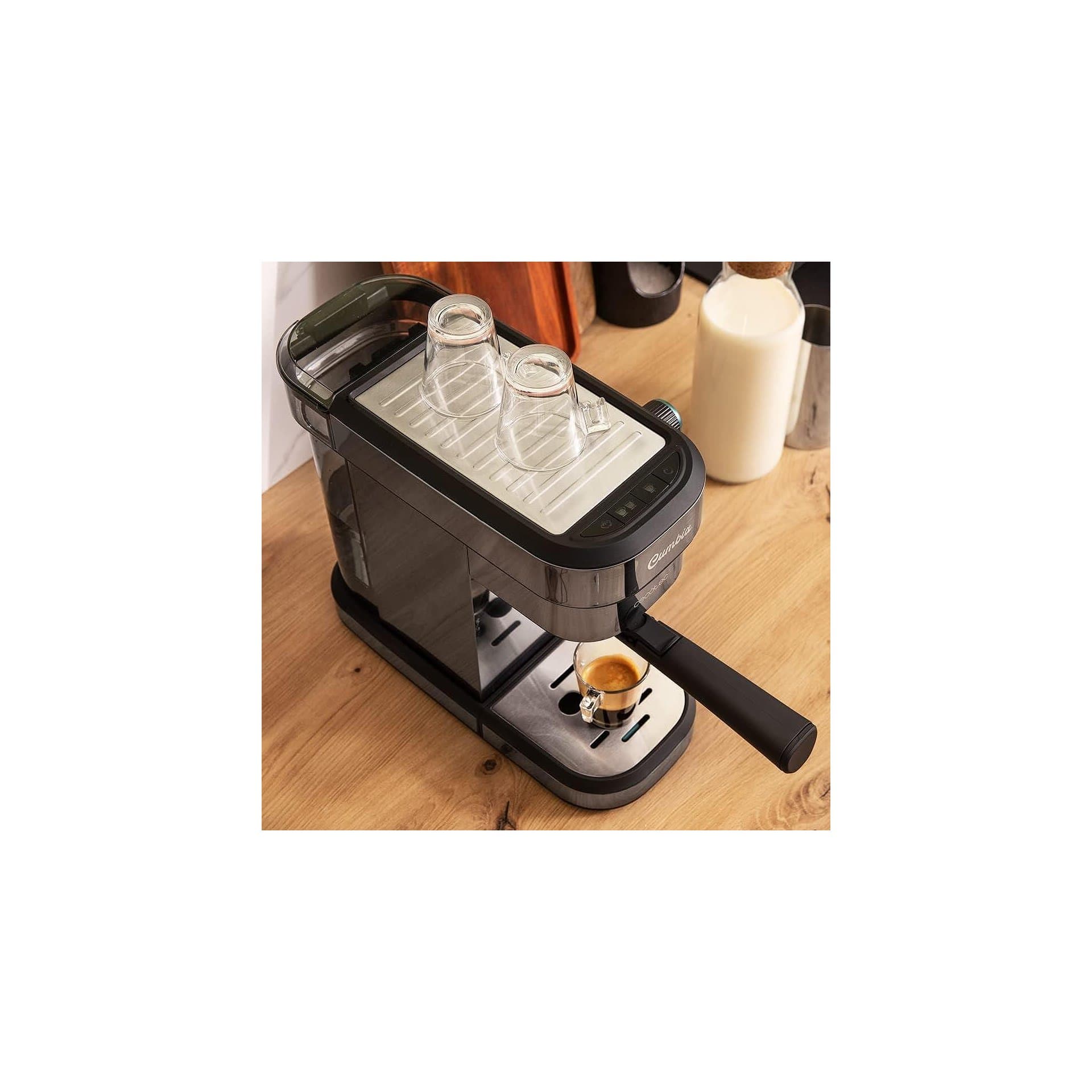 Кафемашина – Cecotec Cafelizzia 890 Dark, 1350W, Thermoblock, 20 bar, автоматичен режим, въртяща се парна дюза, резервоар 1.2L 6