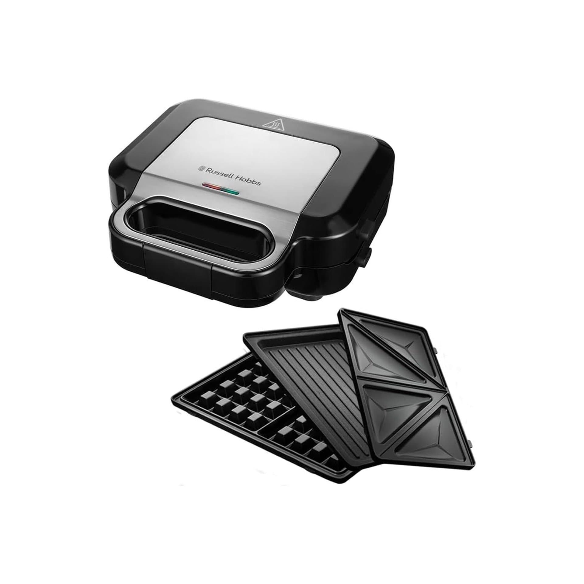 Гофретник 3-в-1 – Russell Hobbs Creations 26810-56, сандвичи/грил, 750 W, незалепващо покритие, черен/неръждаема стомана