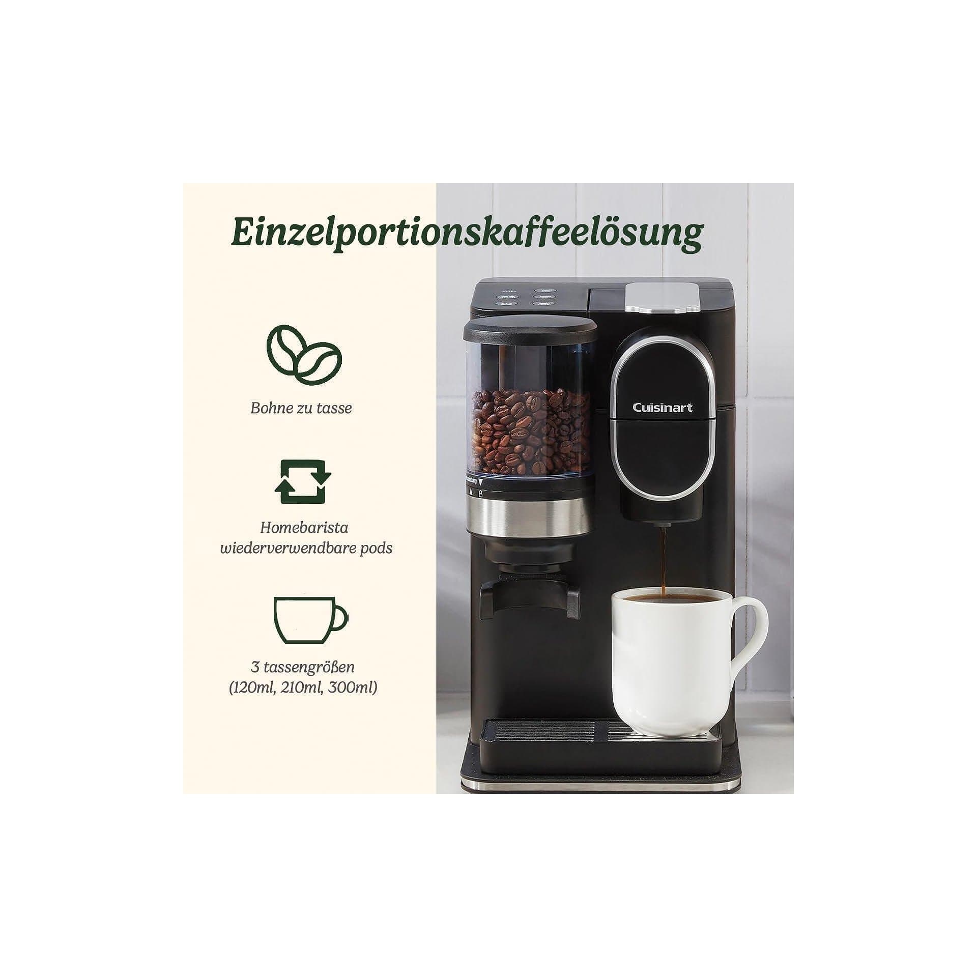 Кафемашина - Cuisinart One Cup Grind And Brew с мелачка 3 размера чаша 4