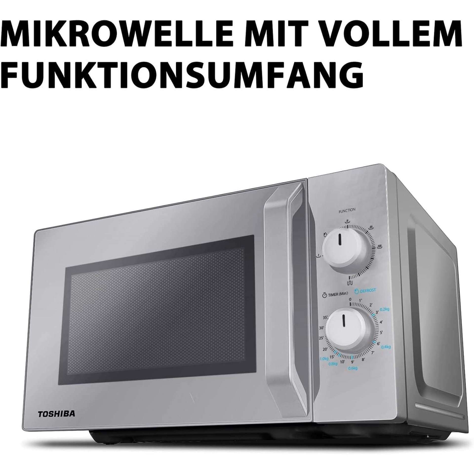Микровълнова фурна - Toshiba MW2-MM20PF SL 20 L 800 W 5 степени размразяване сребрист 2