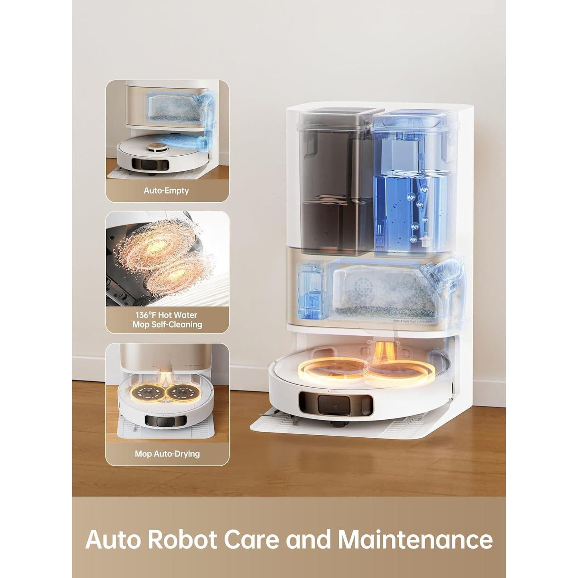 Робот прахосмукачка - Dreame L10s Pro Ultra Heat 7000Pa, автоматично почистване на мопа с гореща вода, LiDAR навигация, 5200mAh, 4.5L резервоар 2