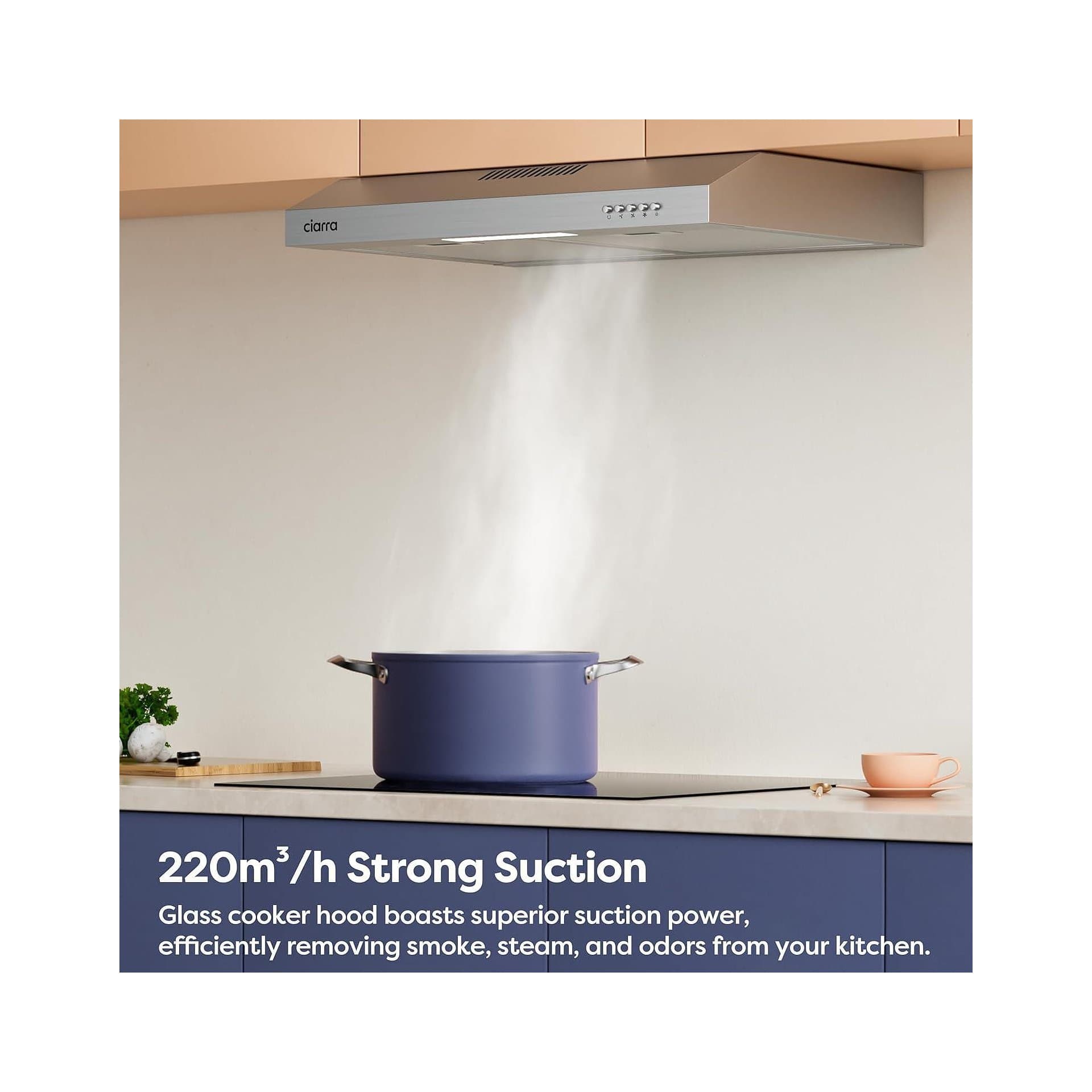 Конвенционален аспиратор - CIARRA CBCS6903D 60 cm A Plus 3 степени 3