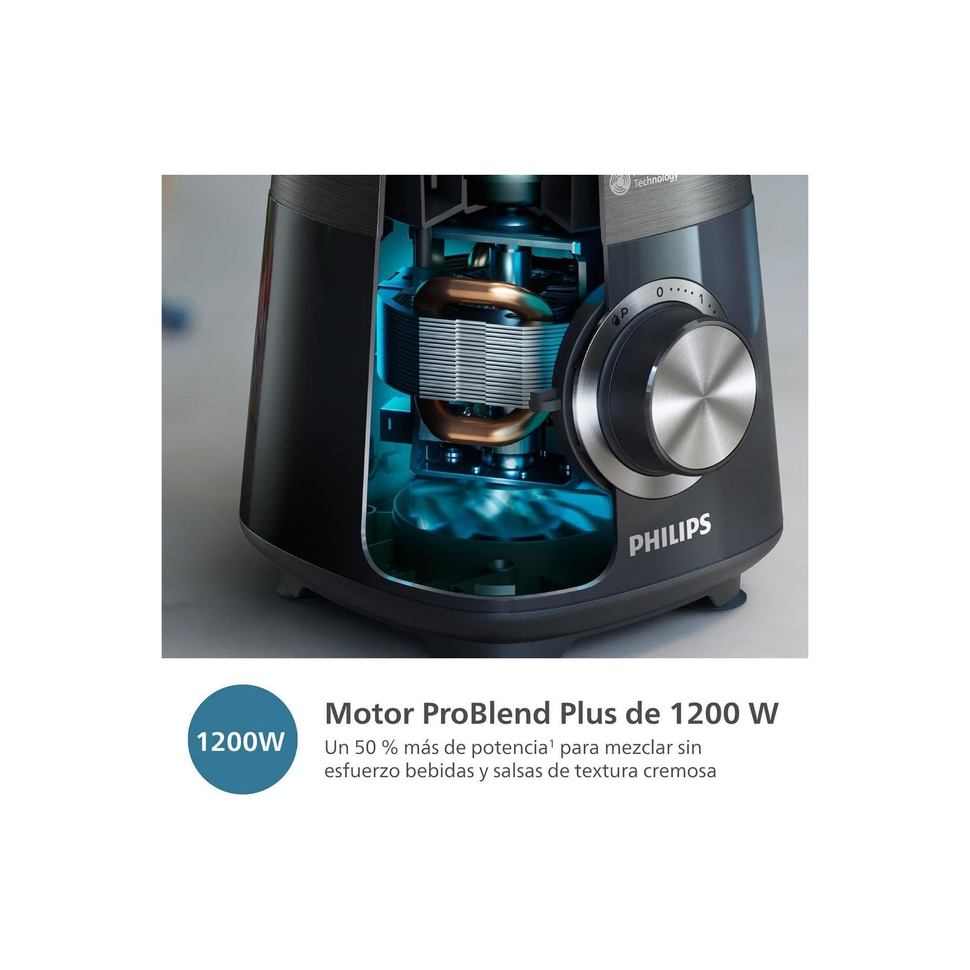 Блендер - Philips HR3031 00 1200 W 2 L ProBlend Plus черен 3