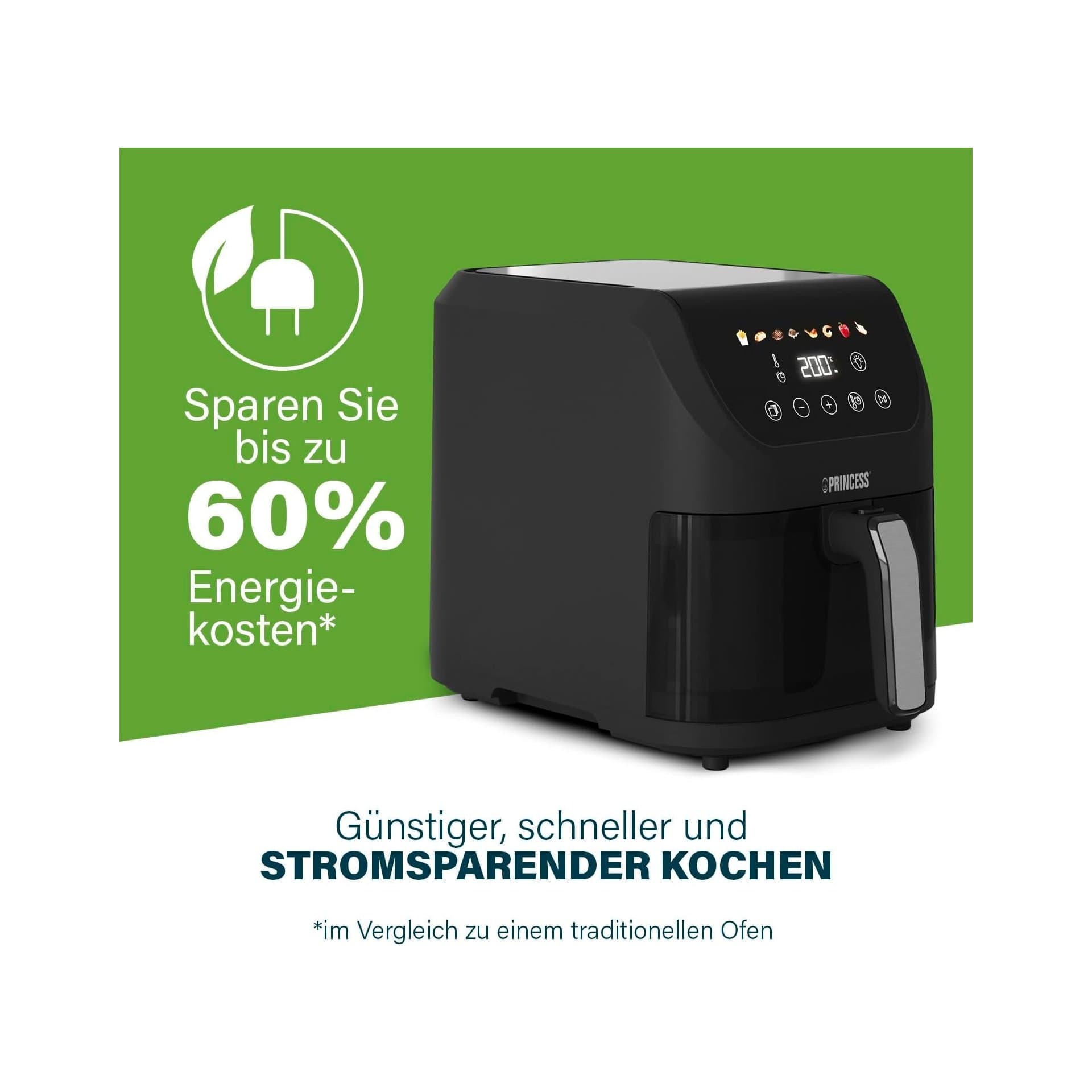 Фритюрник с горещ въздух - Princess Slim Airfryer 182240 5.5 L 1500 W 2