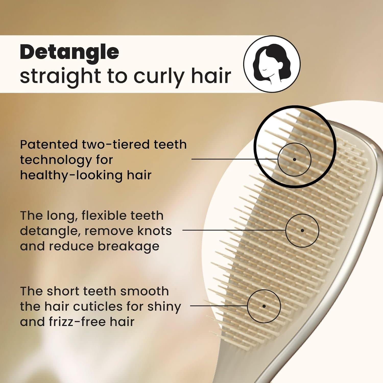 Четка за коса - Tangle Teezer Ultimate Detangler Chrome мокра и суха коса 4
