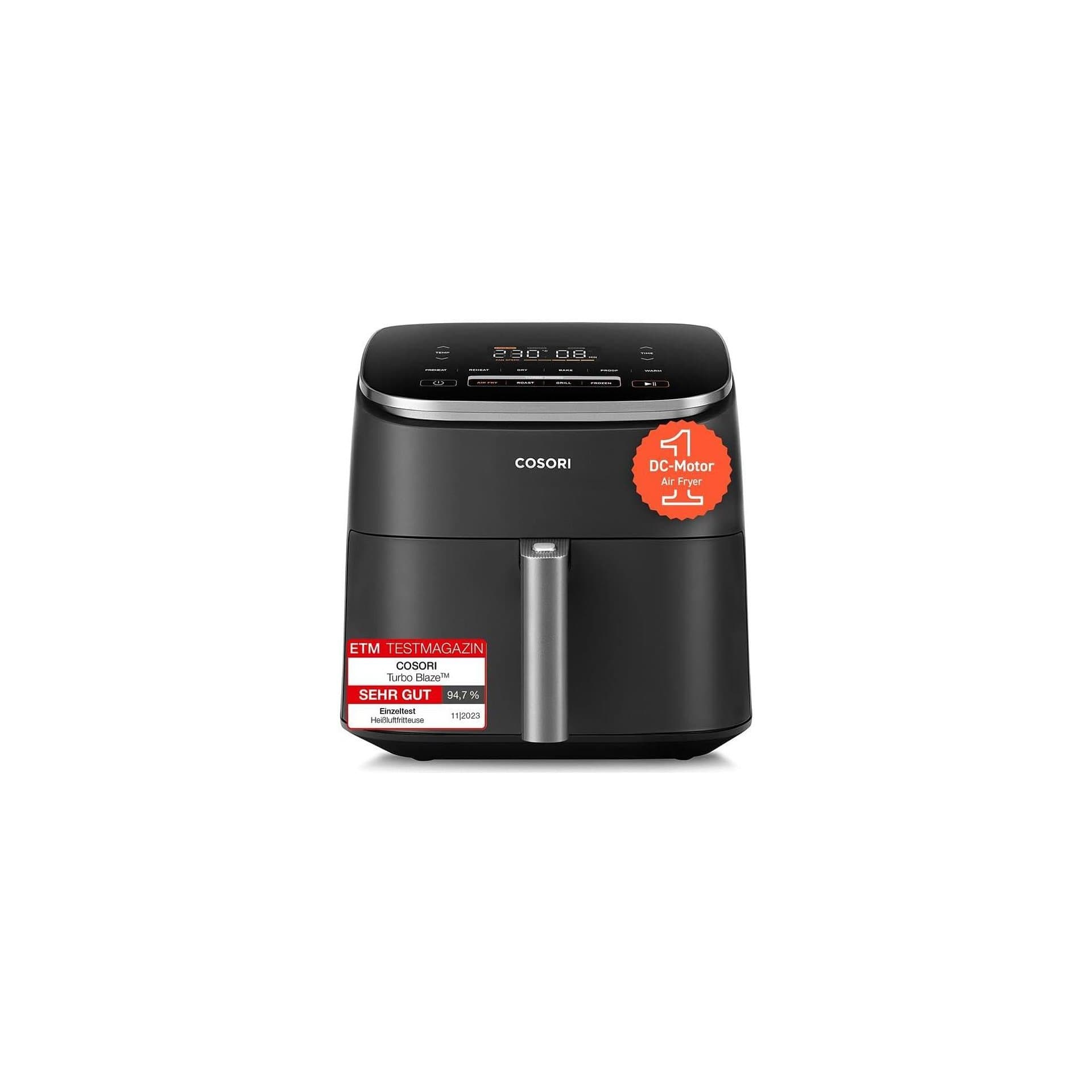 Фритюрник с горещ въздух - Cosori Turboblaze 6L 9 програми DC мотор