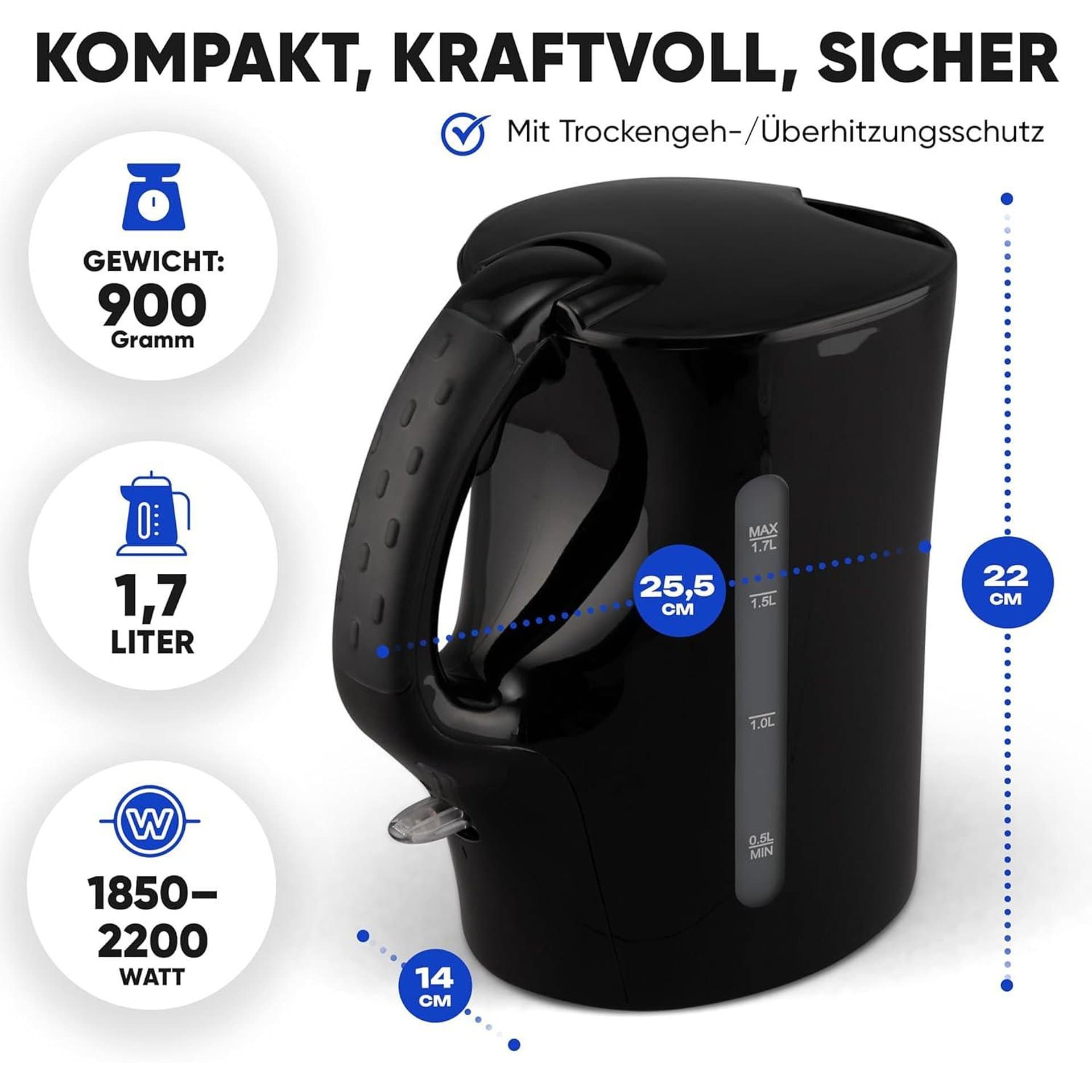 Електрическа кана - Clatronic WK 3819 1.7 L 2200 W 4