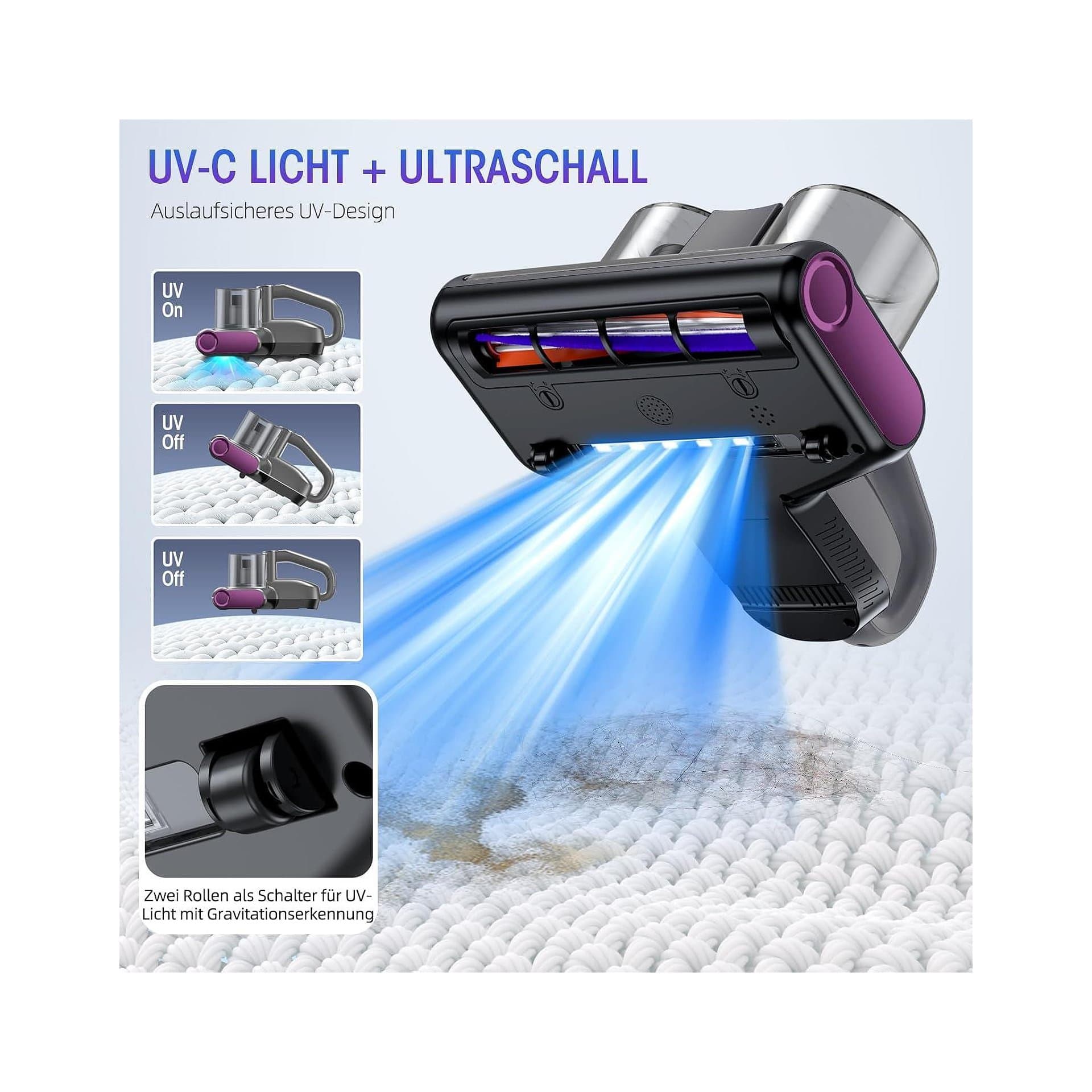 Прахосмукачка против акари - JPHYLL 16 kPa UV C HEPA 5