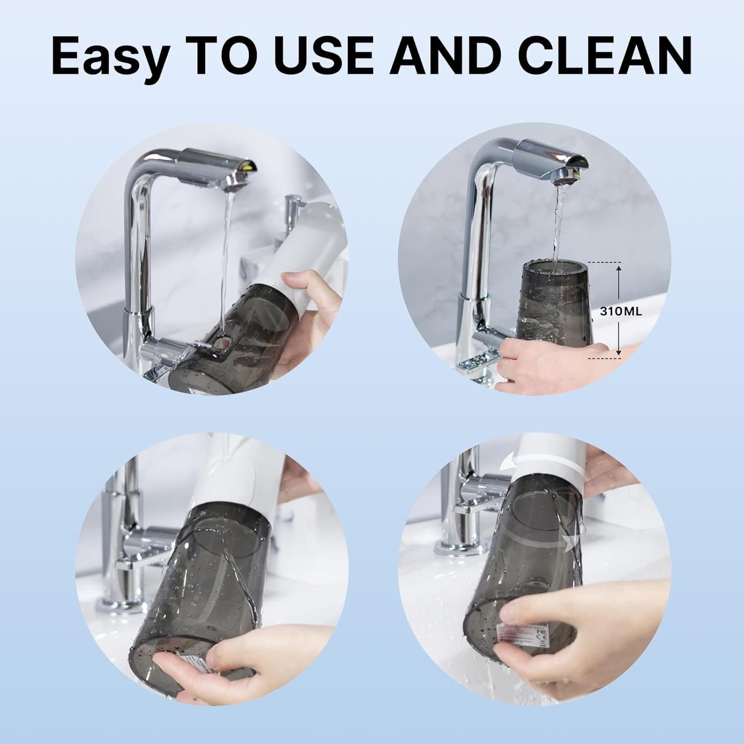 Зъбен душ - TUREWELL 310 ml 5 режима IPX7 2