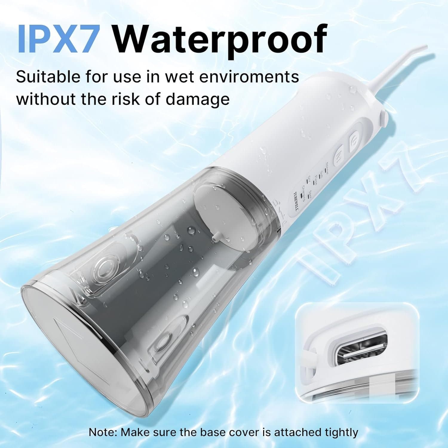 Зъбен душ - TUREWELL 310 ml 5 режима IPX7 6