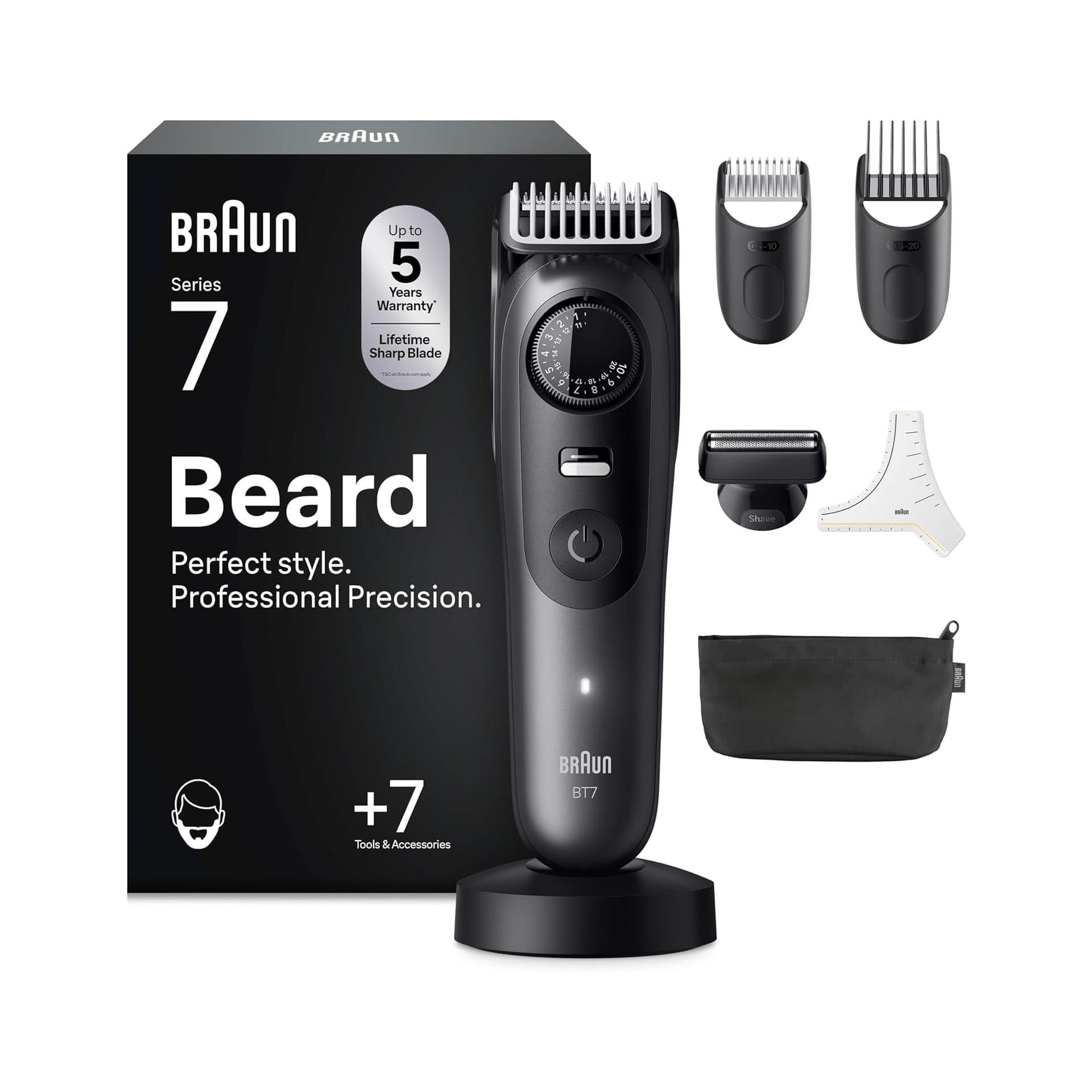 Тример за брада - Braun Series 7 BT7525 безжичен водоустойчив