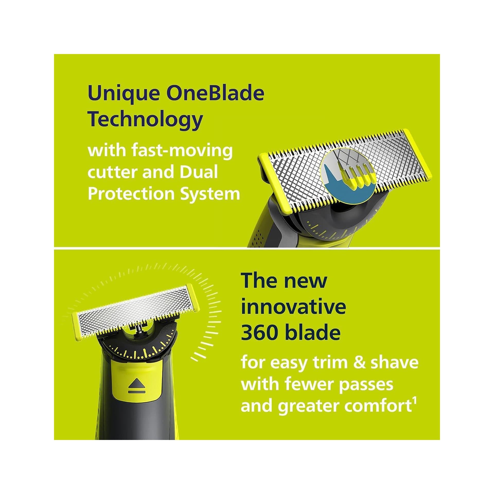 Тример с функция за бръснене - Philips OneBlade 360 QP2824 31 3