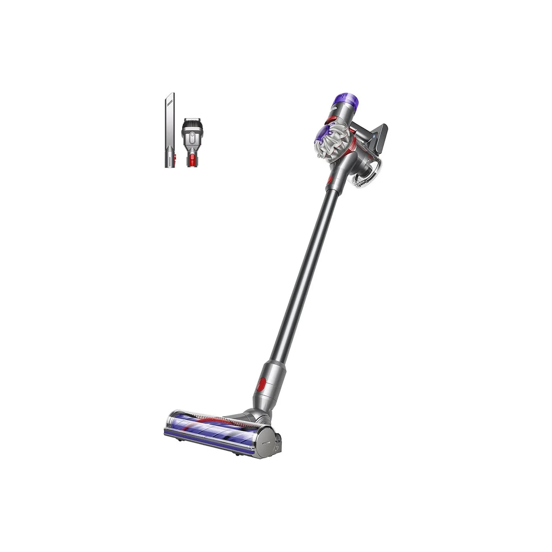 Прахосмукачка – Dyson V8 Advanced безжична, 130 AW, до 40 мин работа, Motorbar с технология против заплитане, за премахване на косми от животни
