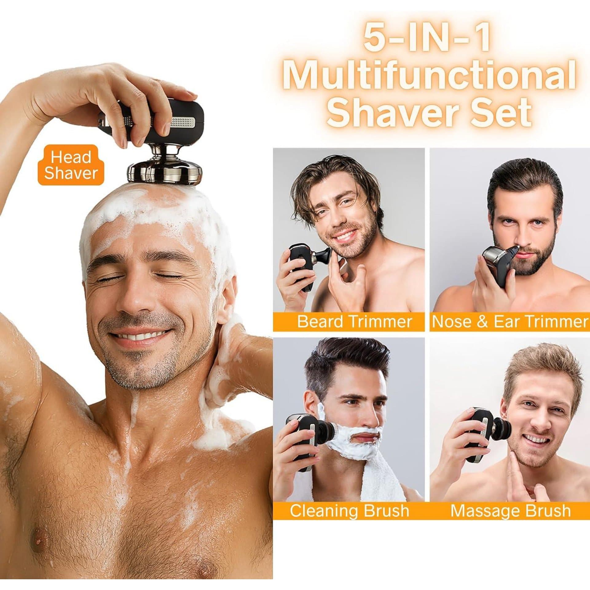 Електрическа самобръсначка - BarberBoss QR 2025 7D ротационни глави 3