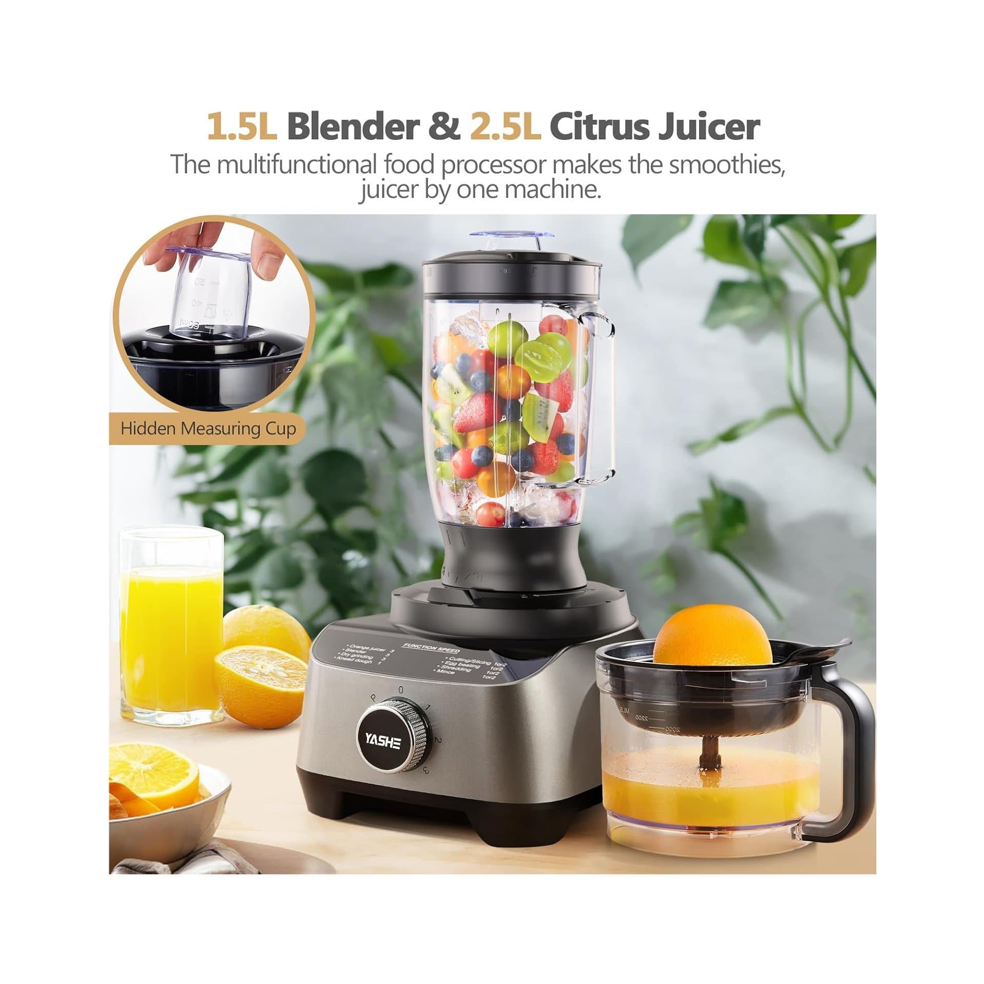 Кухненски робот - YASHE 11 в 1 1300 W 2.5 L 2