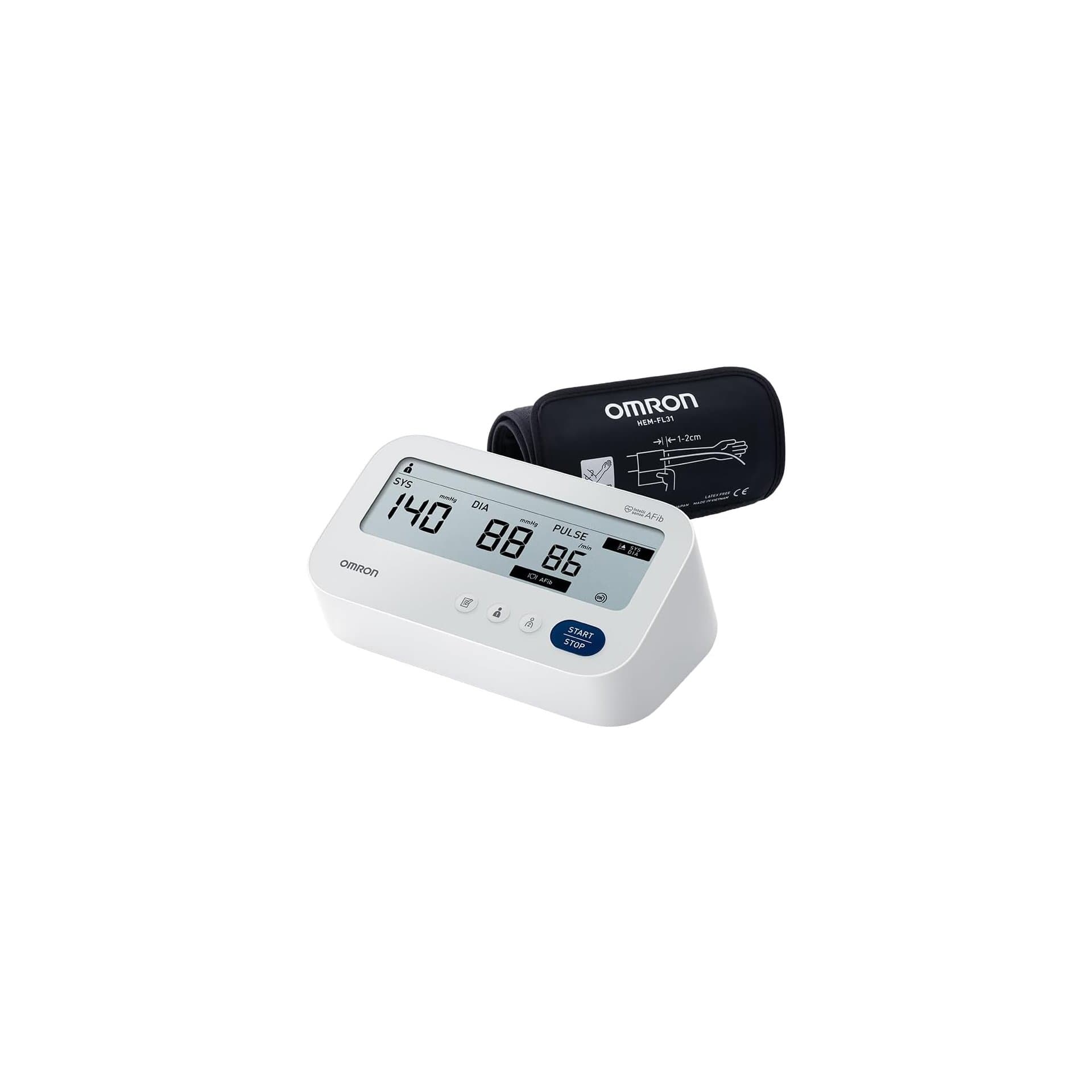 Апарат за кръвно налягане - OMRON X3 Comfort AFib разпознаване на предсърдно мъждене